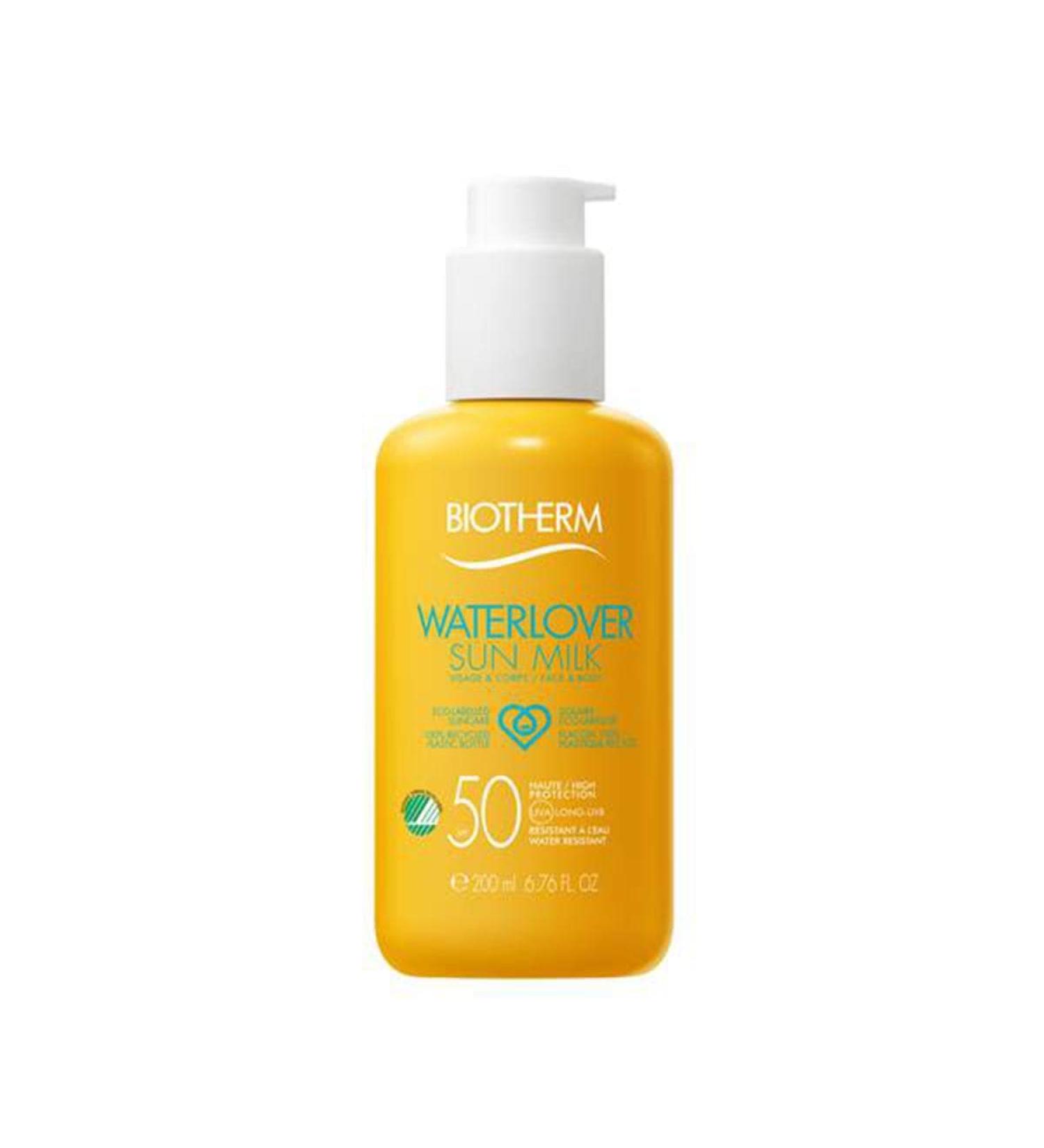 BIOTHERM Waterlover Sun Milk SPF50 6.76fl.oz - Protect Your Skin with Eco-Friendly Sun Protection - Buy Online on SooperMarket.com