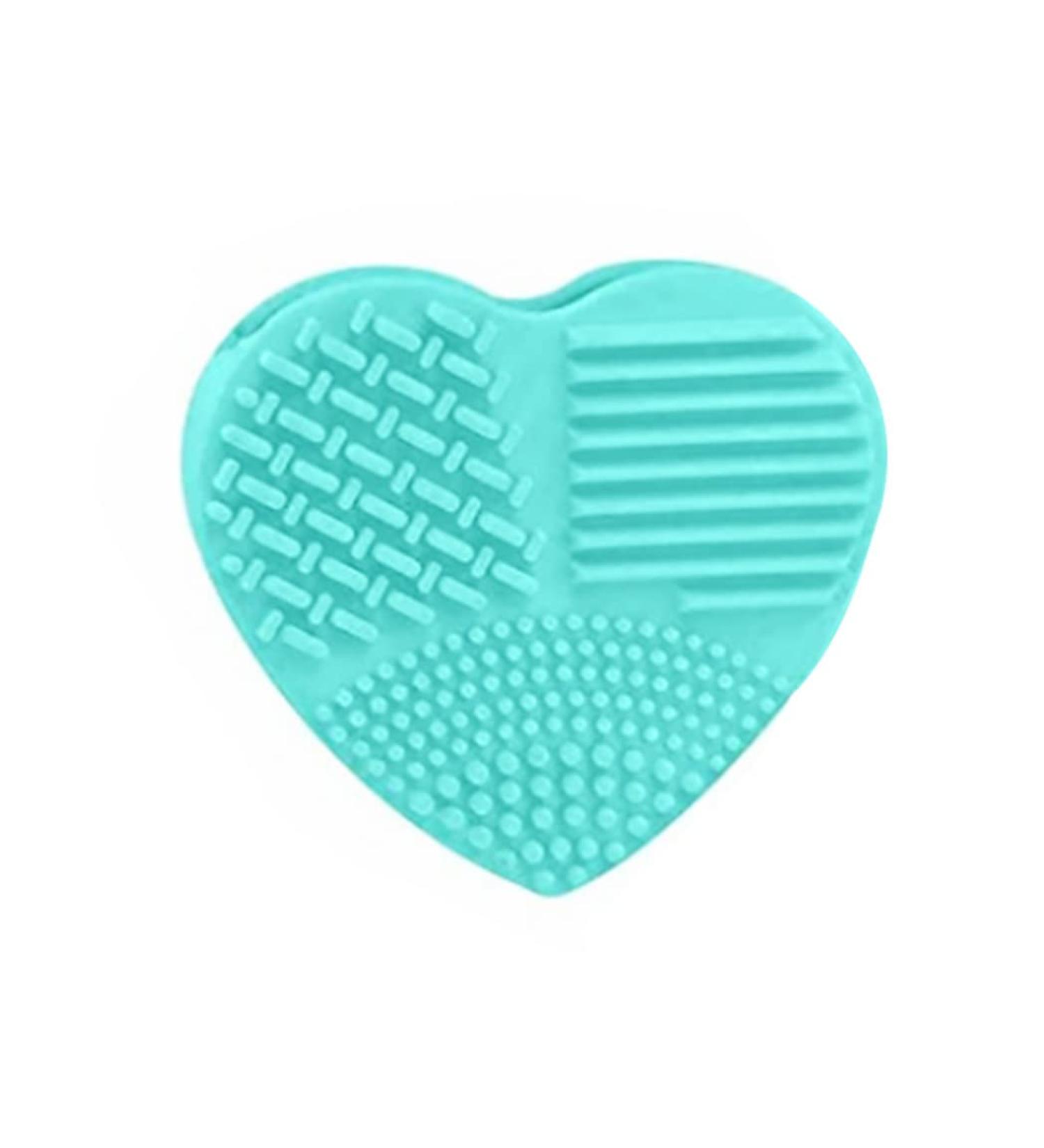 Makeup Brush Silicone Heart-Shaped Makeup Brush Cleaning Brush Heart-Shaped Egg Brush Cleaning Tool Beauty Brush(Green) - Buy Online on SooperMarket.com