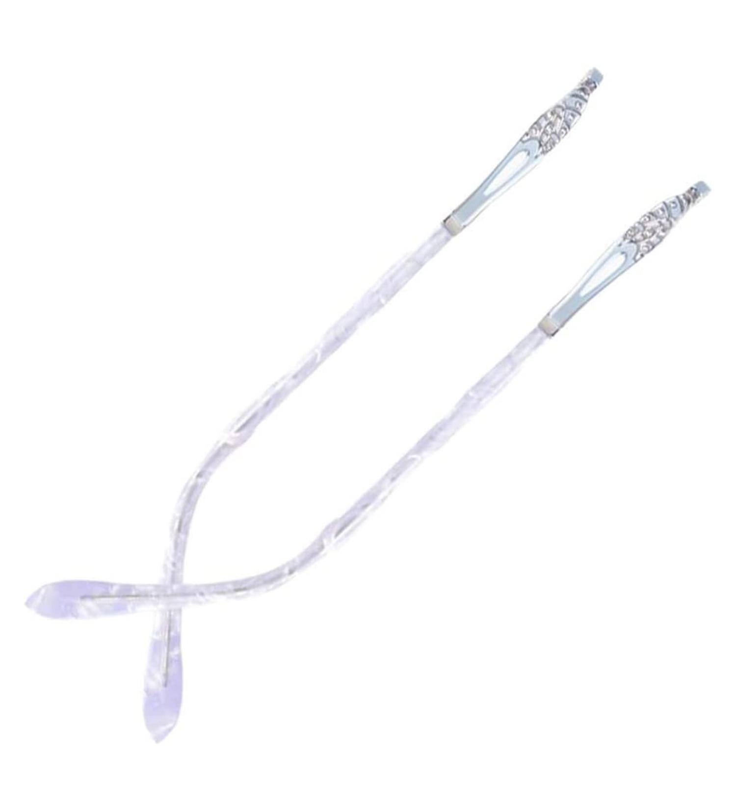 Ranara glasses turn glasses glasses 1 pair of metal glasses replacement bars rhinest glass accessories for women silver