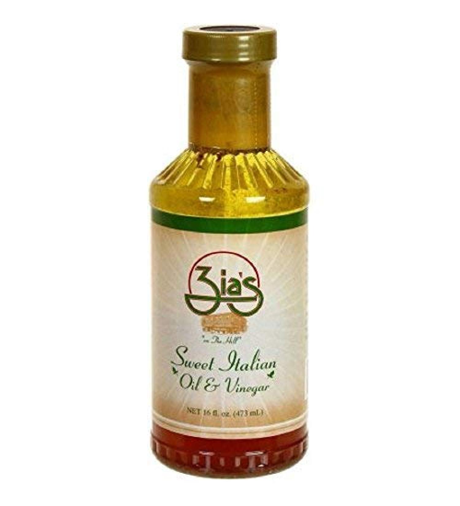 Zia's Sweet Italian Oil & Vinegar Salad Dressing, 16 Ounce Bottle 16.0 Ounce (Pack of 1)