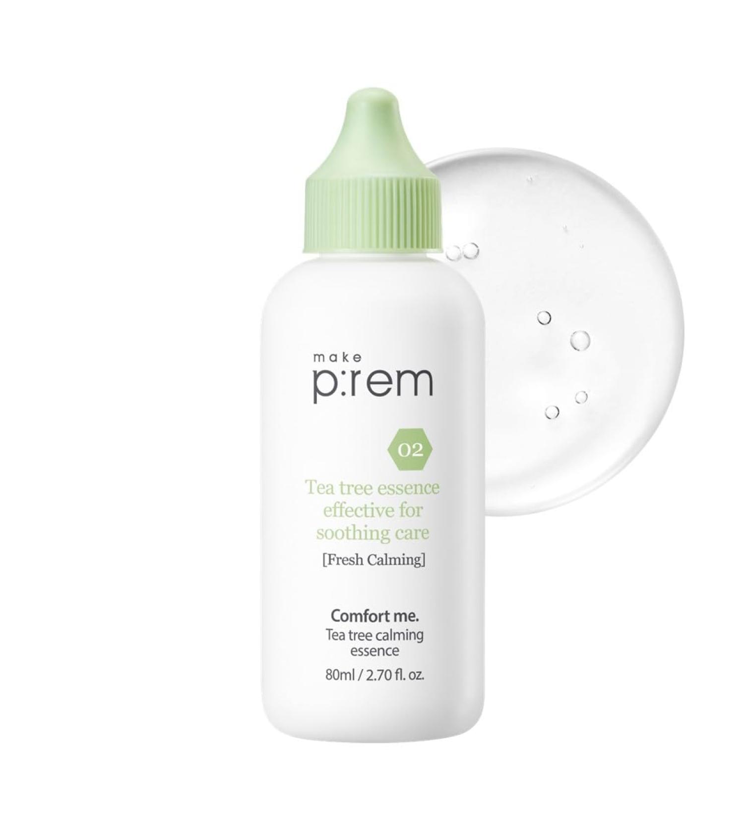 Buy make p:rem Comfort Me Tea Tree Calming Essence | Soothing & Quick-Absorbing | Lightweight Essence for Sensitive Skin | 80ml | International Shipping Available - Buy Online on SooperMarket.com