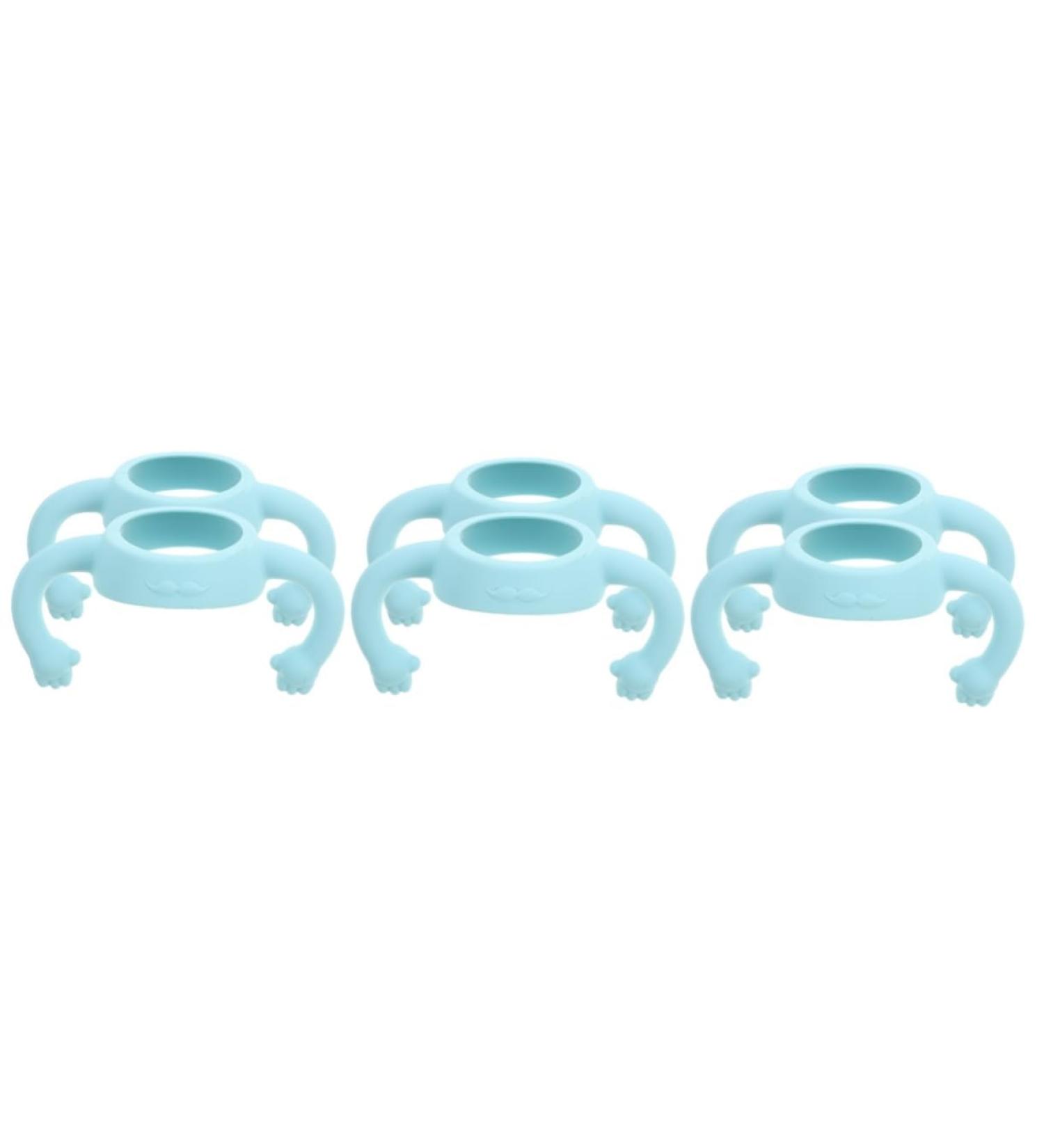 Vaguelly 6 Pcs Bottle Handle Handle Silicone Bottle Grip Bottle Grip Bottle Accessories Bottle Grip Bottle Grip Wide Mouth Silica Gel Milk Newborn 14.00X5.00X5.00CMx3pcs Sky-bluex3pcs - Buy Online on SooperMarket.com