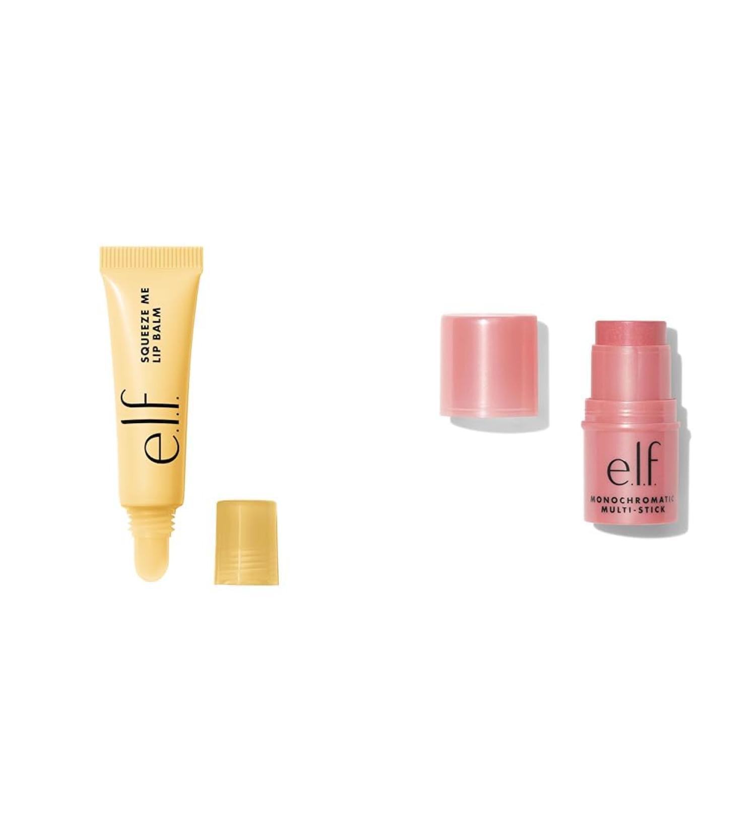 e.l.f. Squeeze Me Lip Balm Moisturizing Lip Balm For A Sheer Tint Of Colour & Monochromatic Multi Stick Luxuriously Creamy & Blendable Color For Eyes Lips & Cheeks - Buy Online on SooperMarket.com