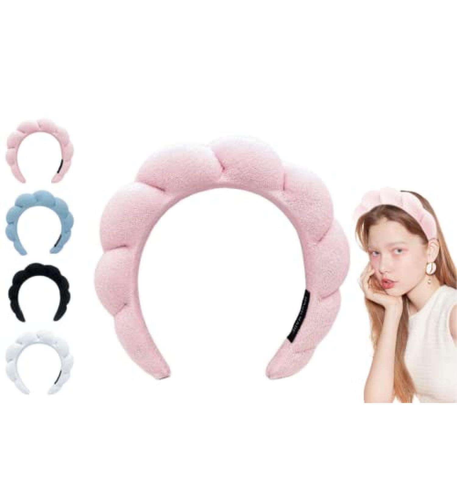 CHERSE Spa Headband for Women - Terry Towel Fabric Head Band for Skincare, Makeup Removal, Shower - Pink 1pc - Buy Online on SooperMarket.com