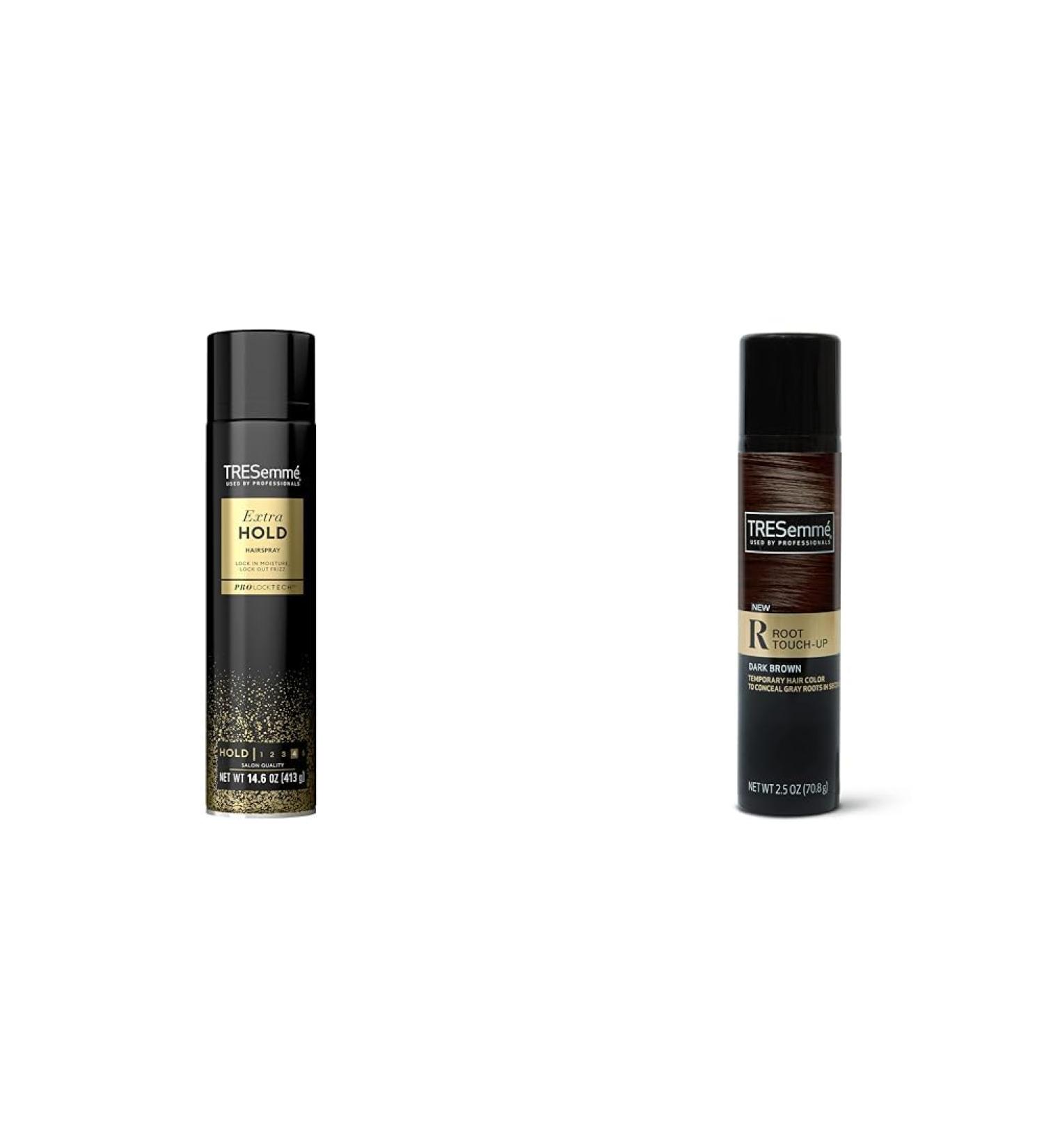 TRESemm 14.6 Oz Extra Hold Hairspray & 2.5 oz Dark Brown Root Cover Up Spray - Buy Online on SooperMarket.com
