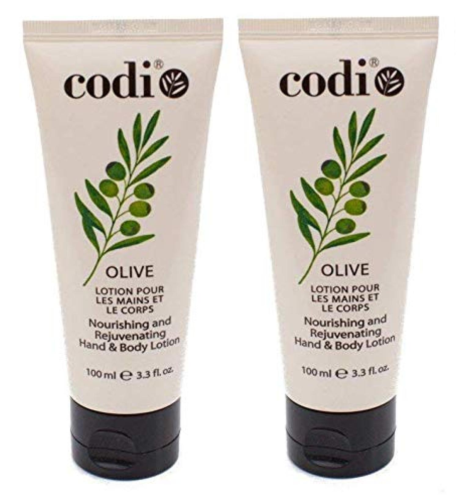 Codi Olive Hanf and Body Lotion 100ml / 3.3 fl oz (Pack of 2) 3.38 Fl Oz (Pack of 2)