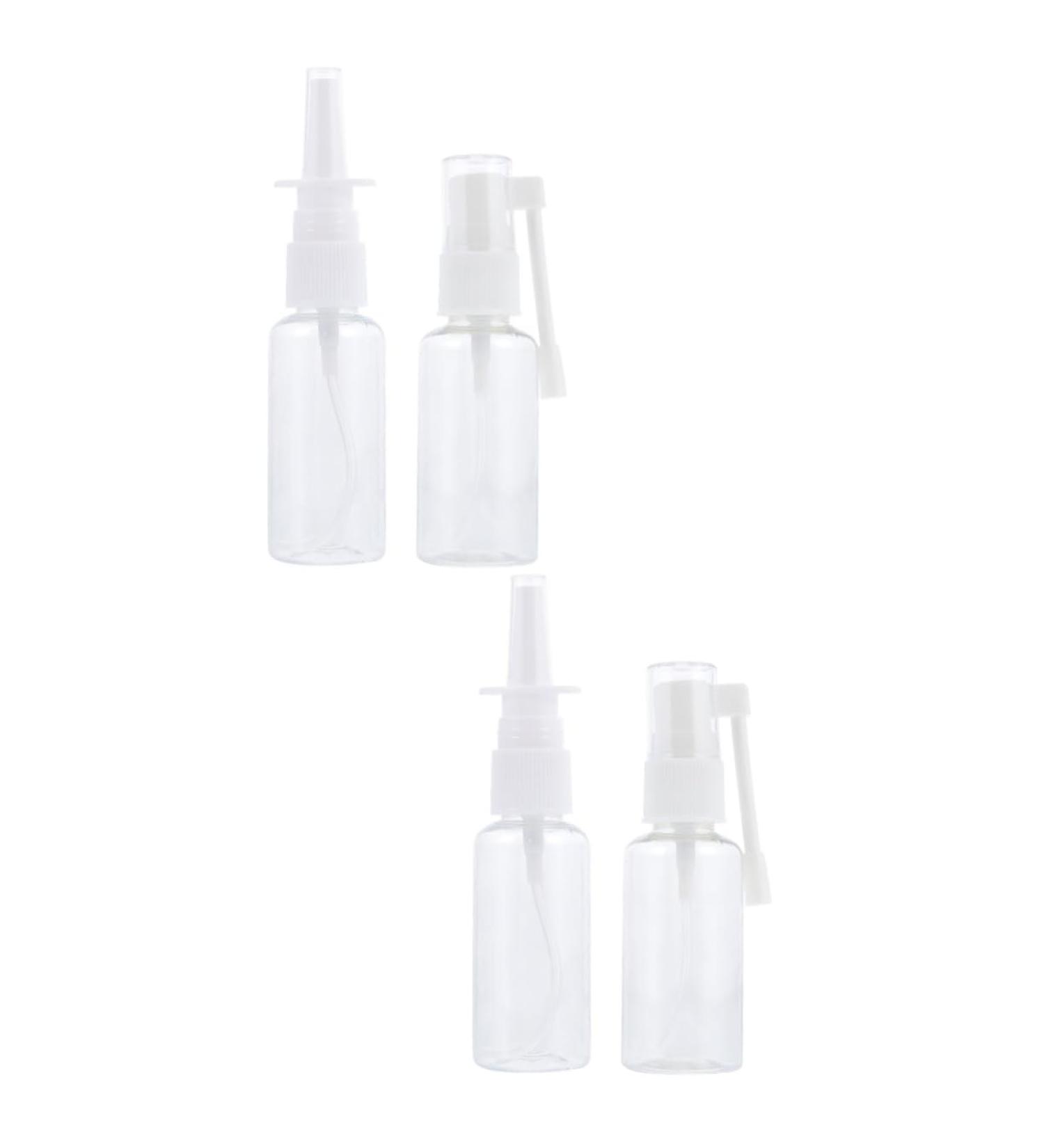 Healeved 4 Pcs Nasal Spray Bottle Set - Fine Mist Sprayer Small Plastic Bottles for Nose Cleaning - Buy Online on SooperMarket.com