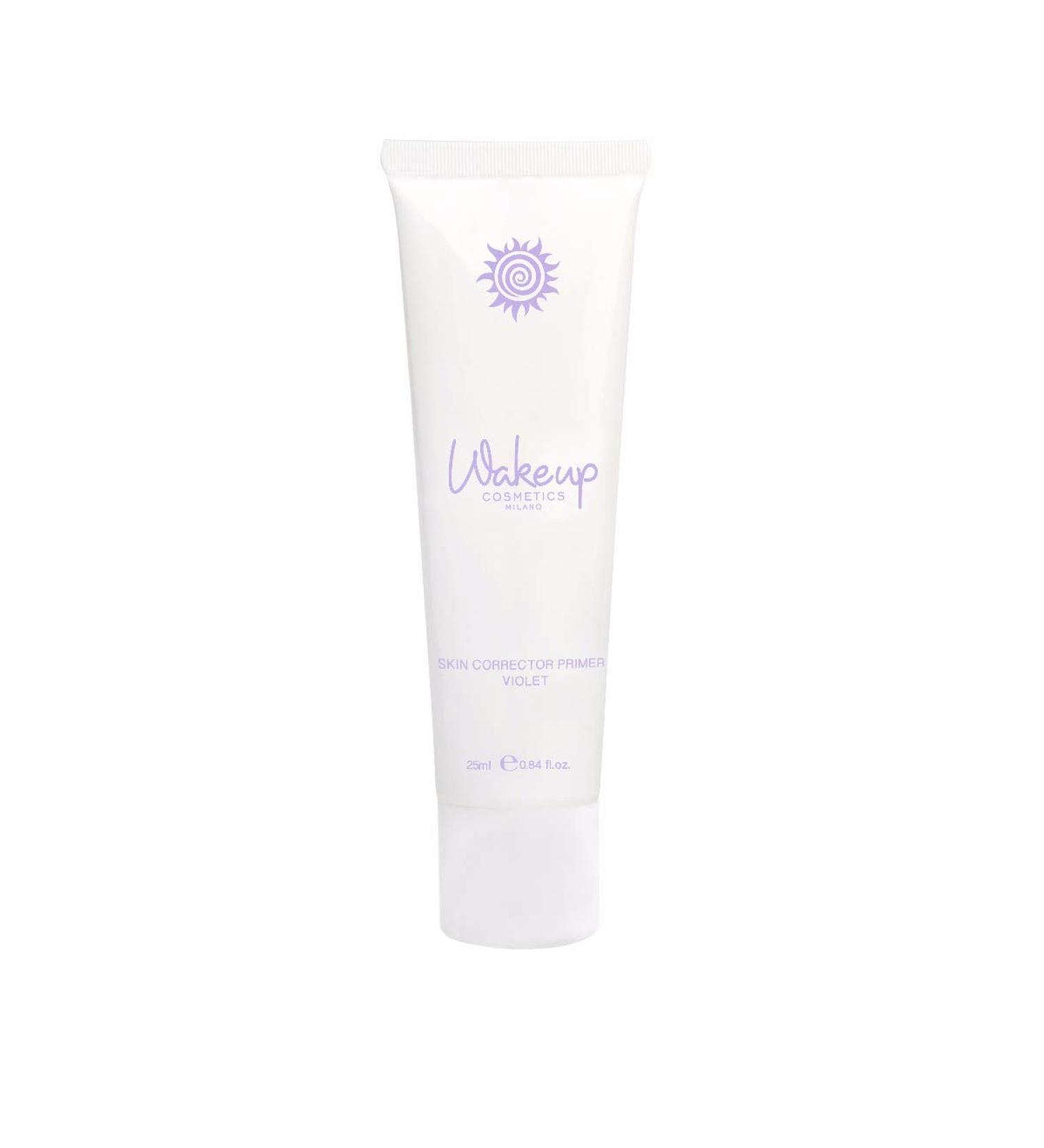 Wakeup Cosmetics - Skin Corrector Primer Violet tightly facial primer with natural and bright appearance for refreshing a matt complexion 25 ml violet 25 g (1 Pack)