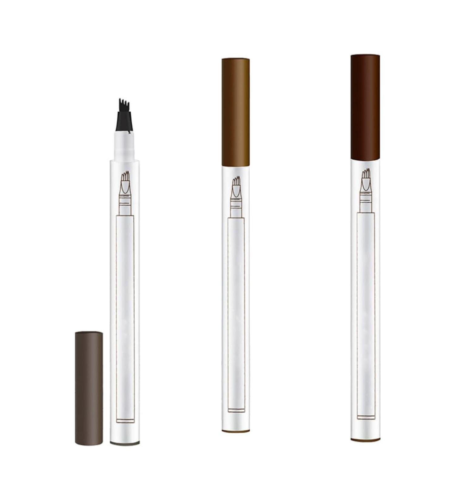 Waterproof Brow Pen Eyebrow Pen Waterproof Eyebrow Pencil for Professional Makeup Natural Brow 3pcs - Buy Online on SooperMarket.com