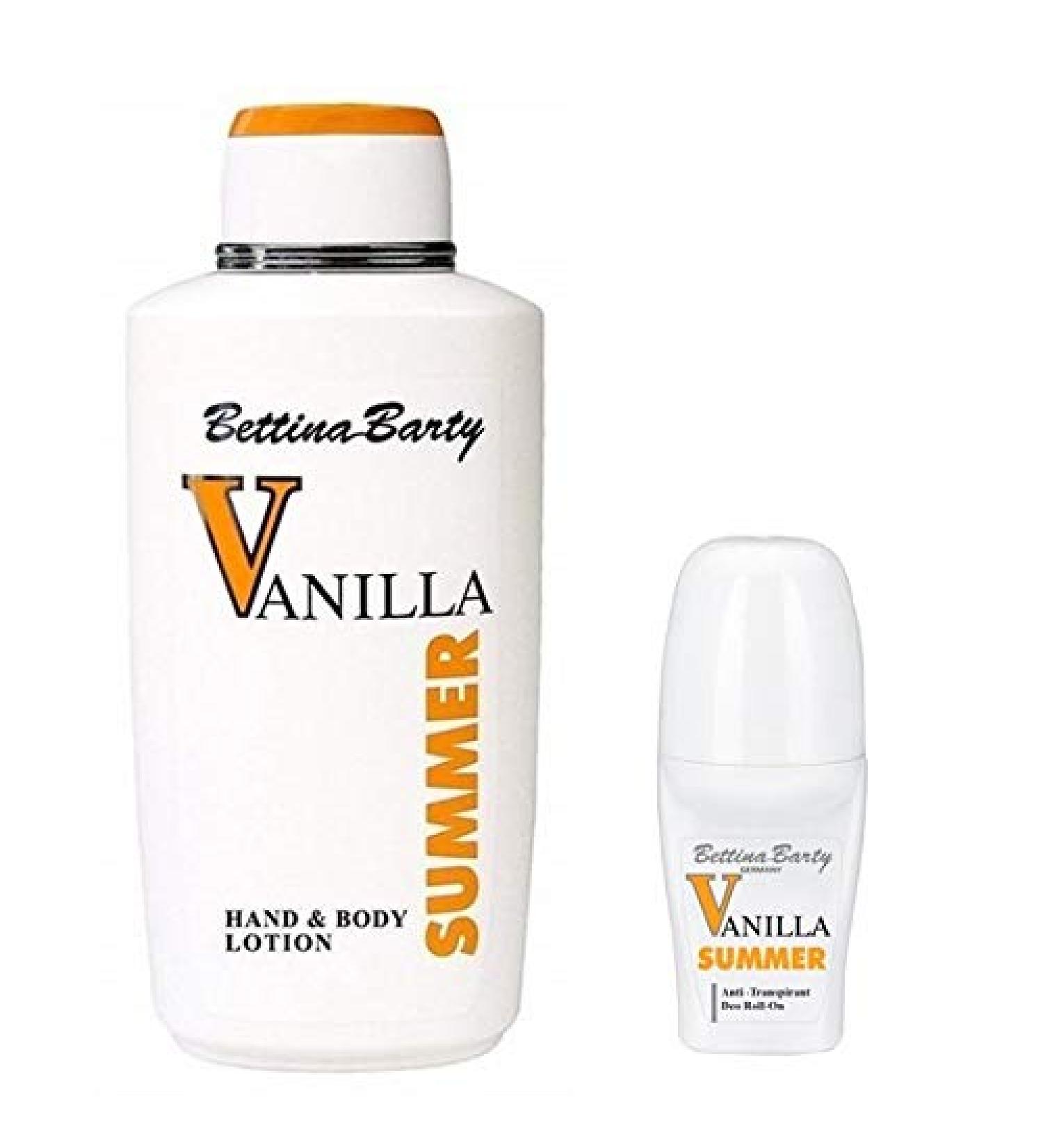 Bettina Barty Summer Vanilla Body Lotion 500ml + Deodorant Roll-On 50ml