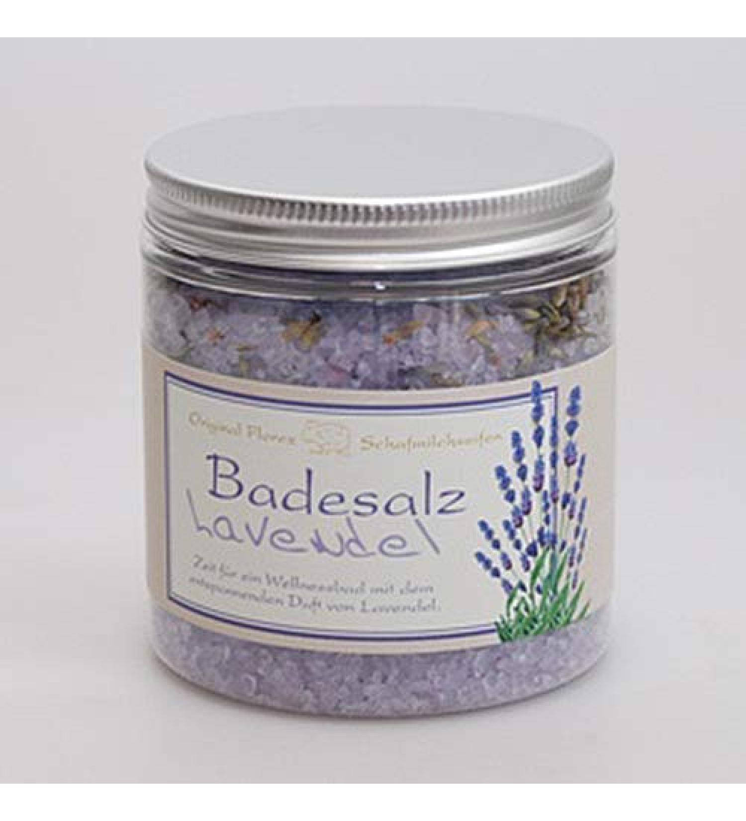 Bath salt lavender - original Florex sheep's milk soap - 300 g can