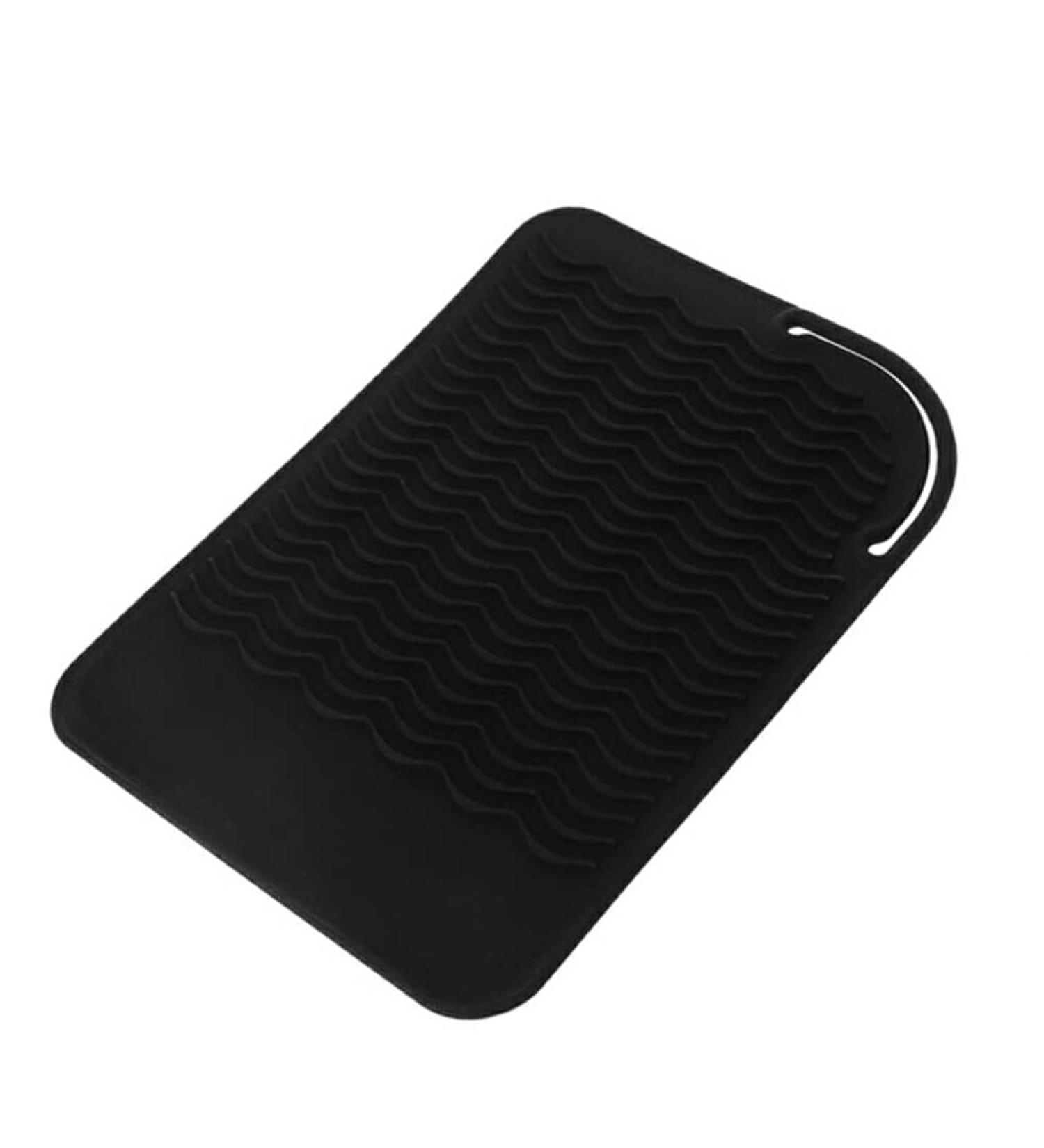 Dajidafu Flat Iron Mat Safe Protective Mats Hairstylist Accessories Grip Storage Pouch Simple Heat Resistant Pad for Protect - Buy Online on SooperMarket.com