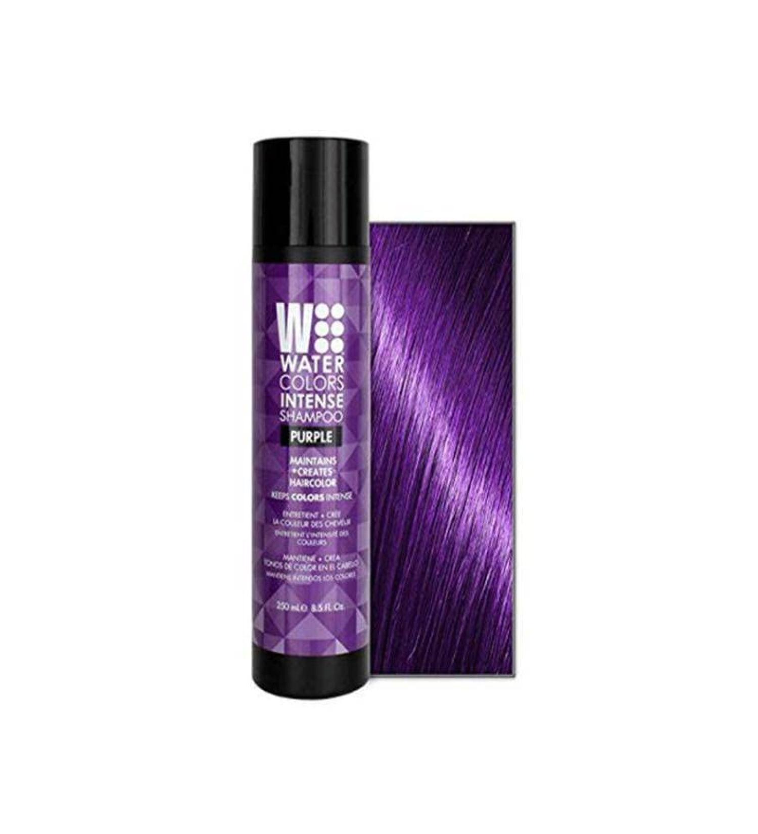 Intense Purple Watercolor Sulfate-Free Shampoo 8.5 Fl Oz - Maintains and Enhances Hair Color - Buy Online on SooperMarket.com