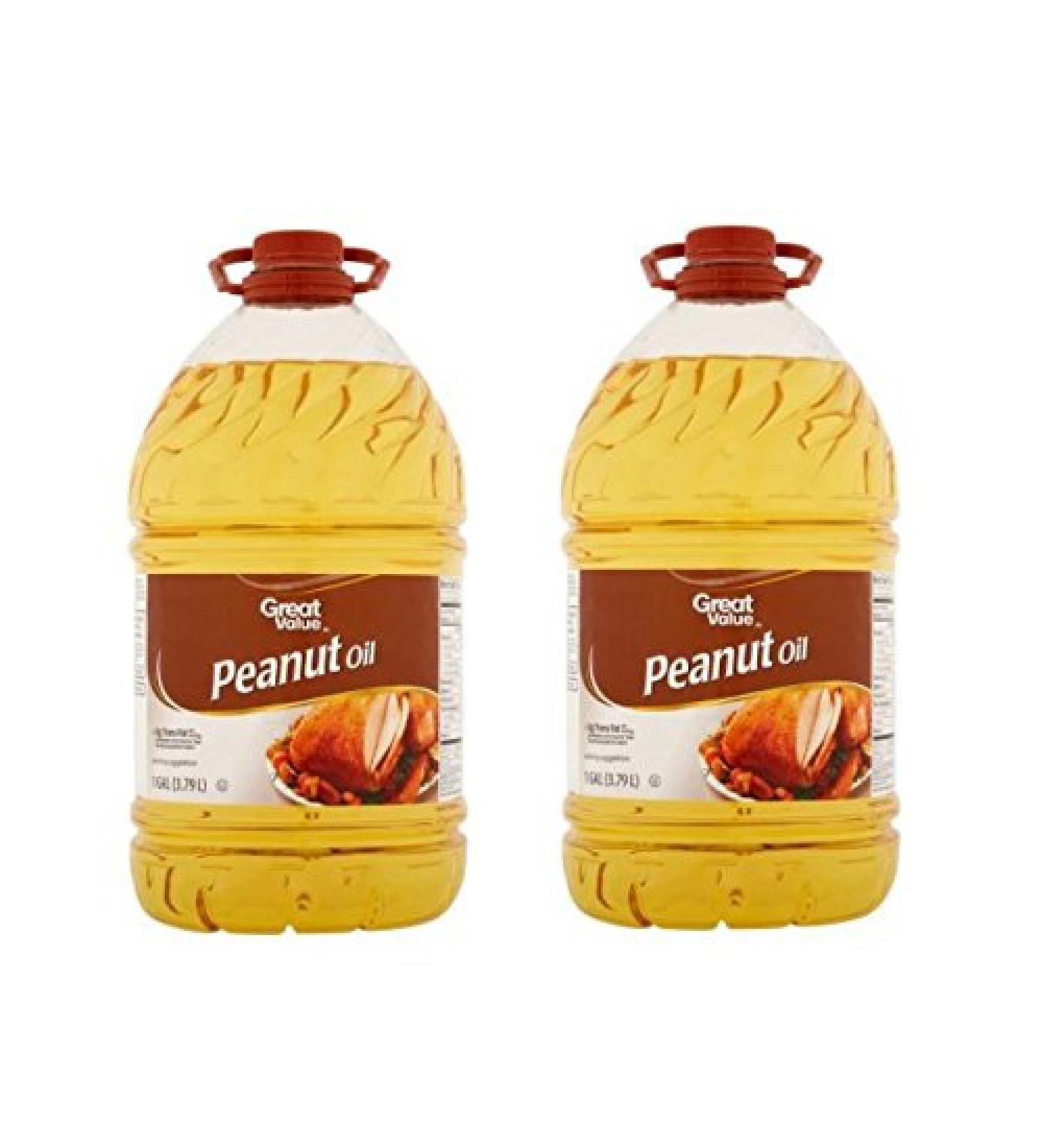 Great Value Peanut Oil 128 oz (Pack of 2) - Ideal for Frying & Cooking - Buy Online on SooperMarket.com