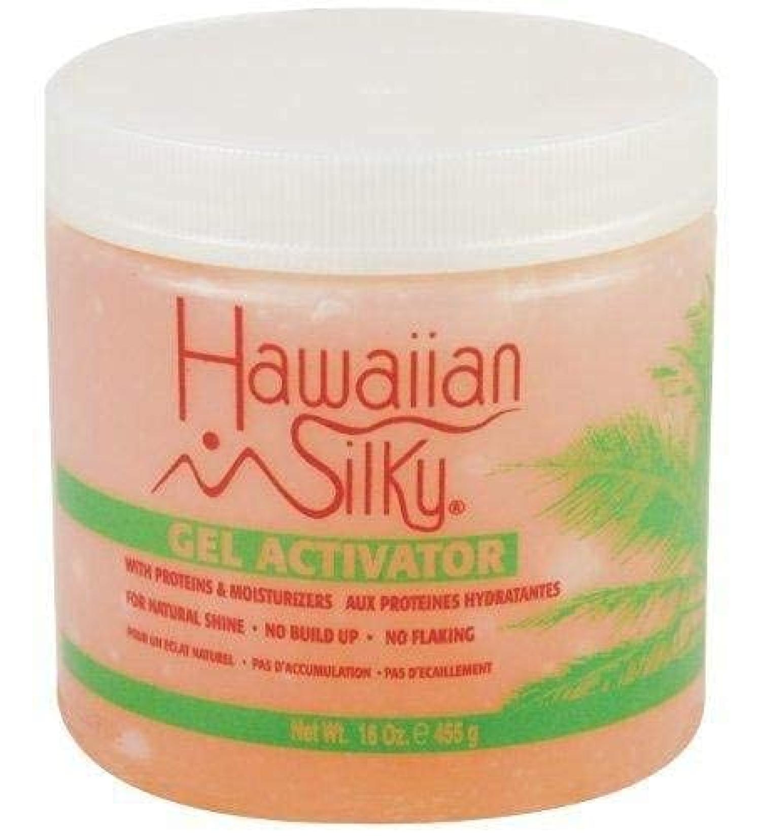 Hawaiian Silky Gel Activator 16oz Pink - Moisturizing Hair Gel - Buy Online on SooperMarket.com