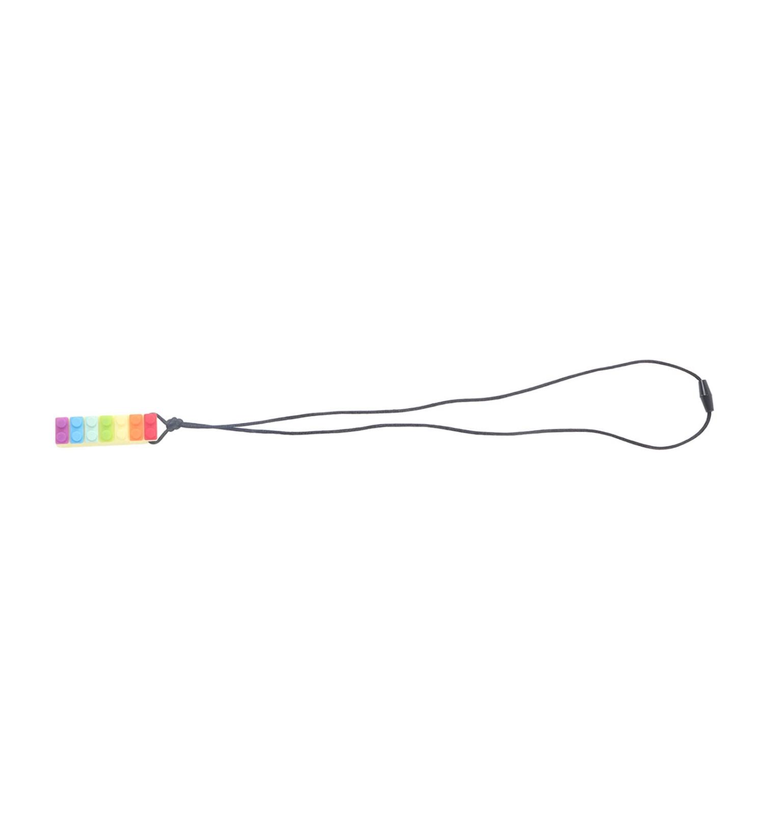 Non-Toxic Silicone Baby Teether Necklace - Yellow Stylish Chewable Pendant for Boys - Buy Online on SooperMarket.com