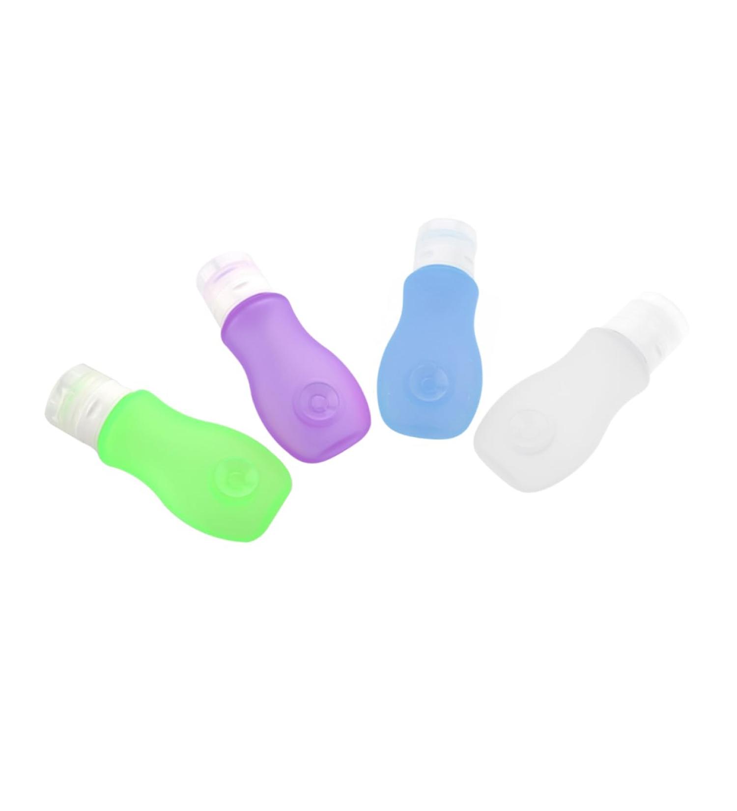 minkissy 4 Travel Shampoo Bottle Refillable Lotion Container Refillable Lotion Bottle Empty Travel Tube Small Shampoo Dispenser Empty Shampoo Tube Toiletries Dispenser Travel Size Portable - Buy Online on SooperMarket.com