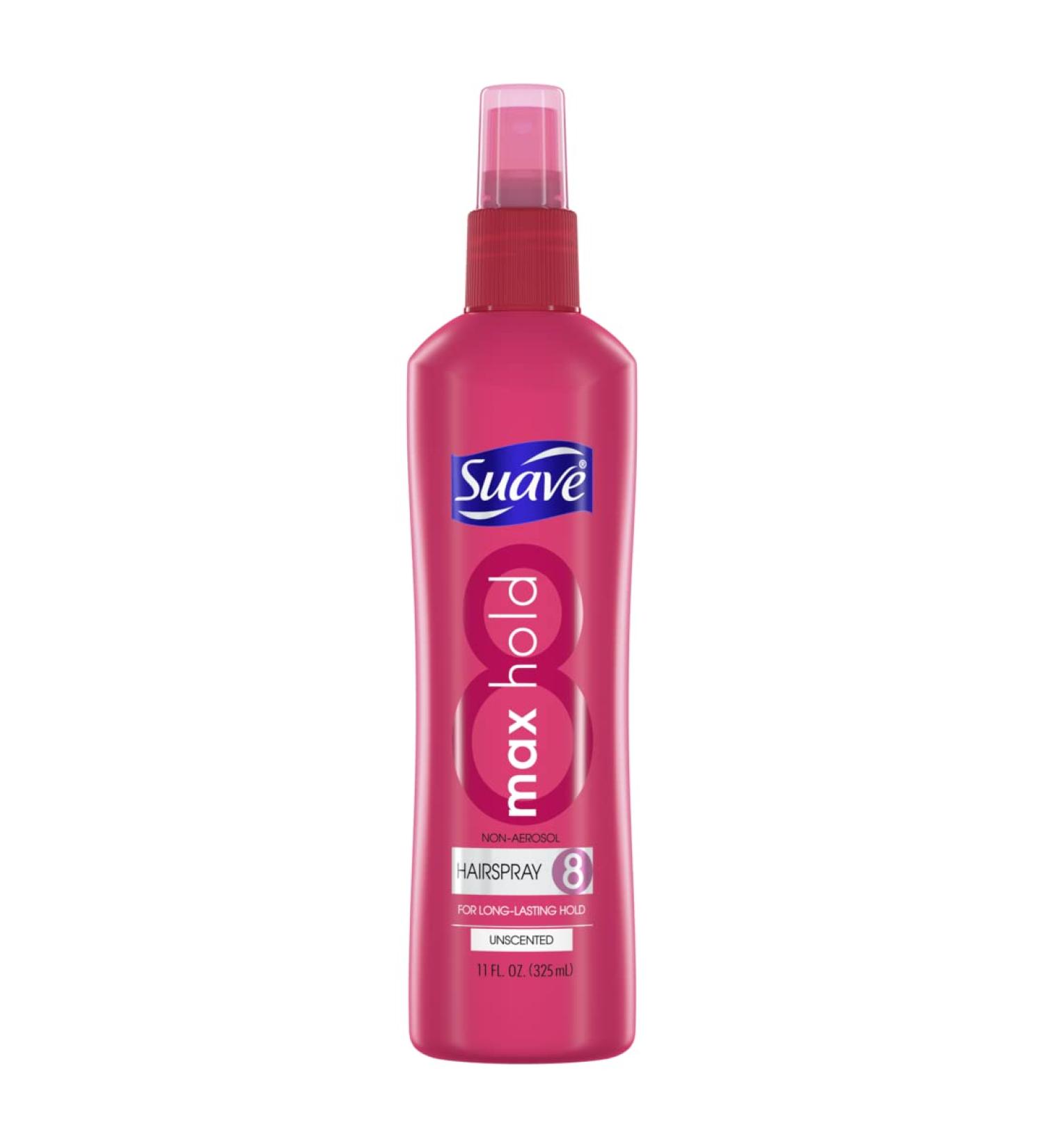 Suave Maximum Hold Unscented Hairspray 11 oz | Non-Aerosol Spray - Buy Online on SooperMarket.com