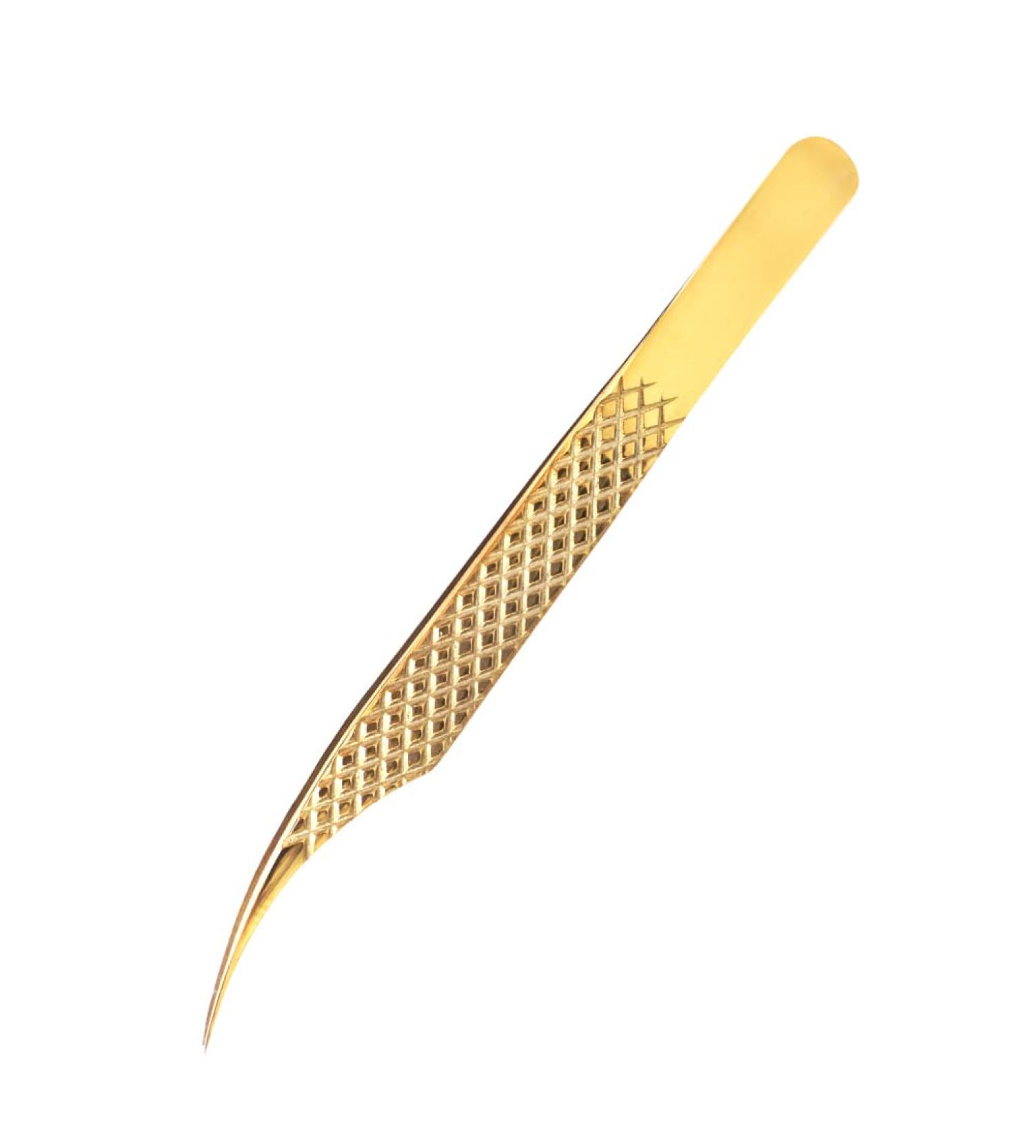 DASSEN Gold Lash Extension Tweezers - Precision Thin Tips for Mega Volume Lash Extensions - Buy Online on SooperMarket.com