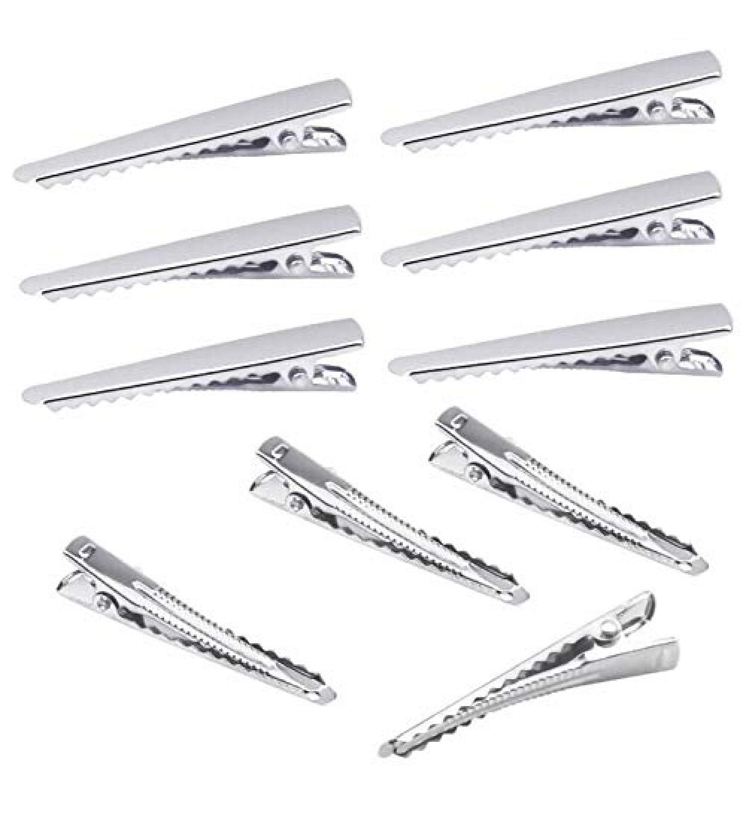 150 Alligator Hair Clips - Non-Slip Metal Crocodile Hair Clips for Women & Girls | Perfect for Hairdressing & DIY - Silver (150 Pieces) - Buy Online on SooperMarket.com