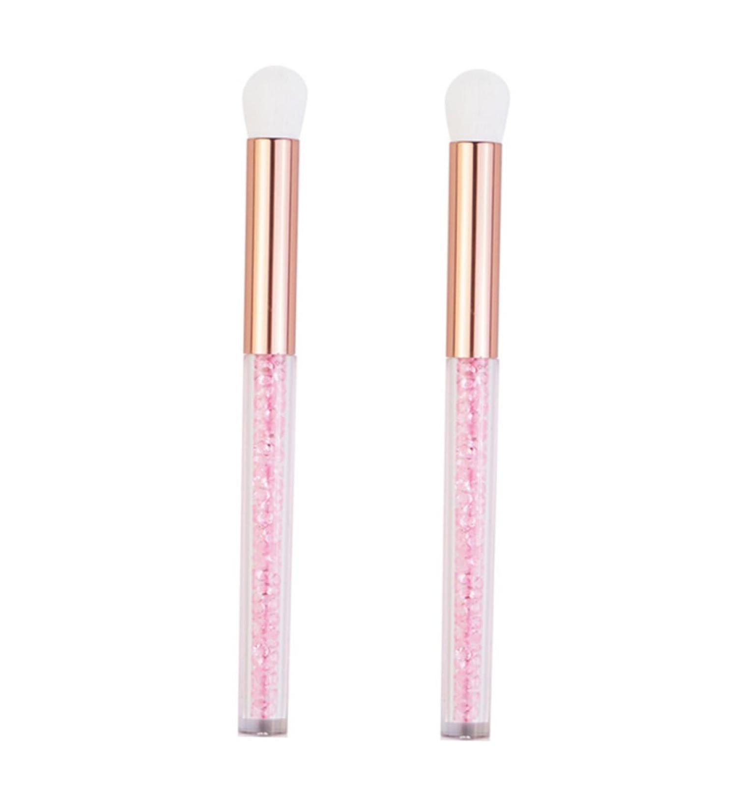 Baluue 2pcs Nose Brush Eyeshadow Brush Makeup Eyeshadow Lady Parts Eye Makeup Accessory Aluminum Tube Pink - Buy Online on SooperMarket.com