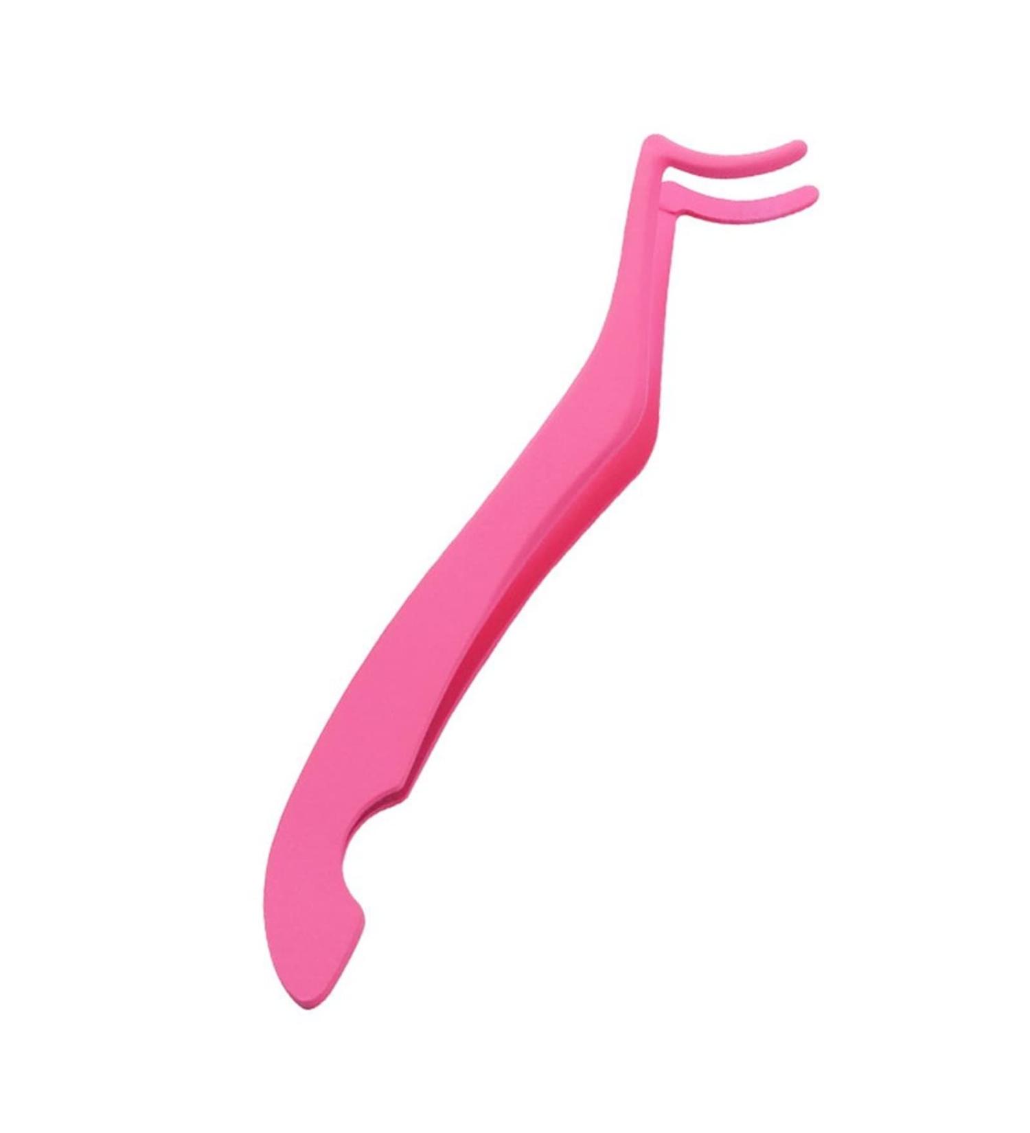 Shop Pink Hair Removal & False Eyelash Tweezers - Perfect Cosmetic Tool for Eyelash Lengthening & Curling - Buy Online on SooperMarket.com