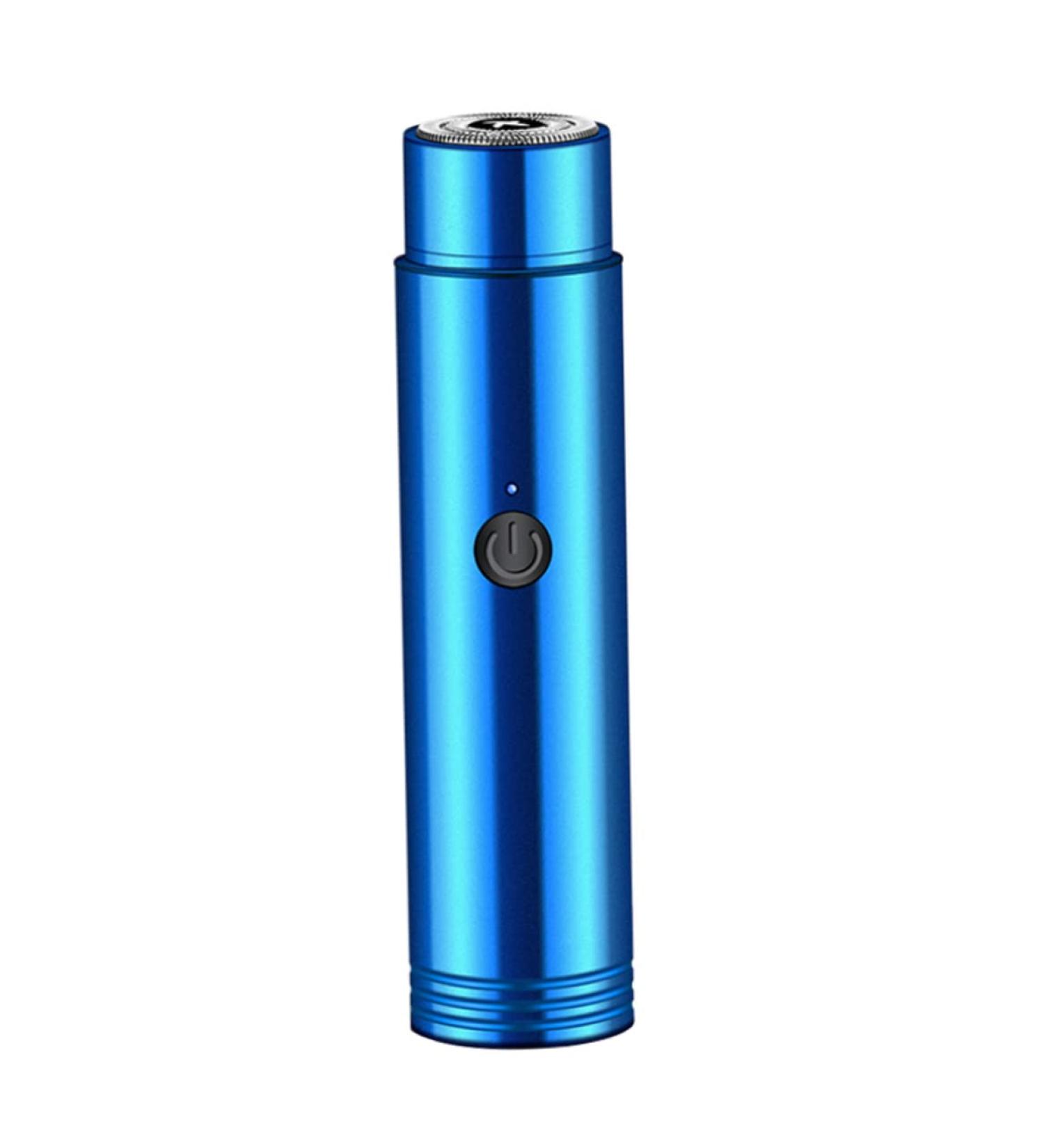 Mini Electric Shaver Men Portable Shaver USB Rechargeable Razor Wet & Dry Use Rotary Electric Shaver for Travel Blue - Buy Online on SooperMarket.com