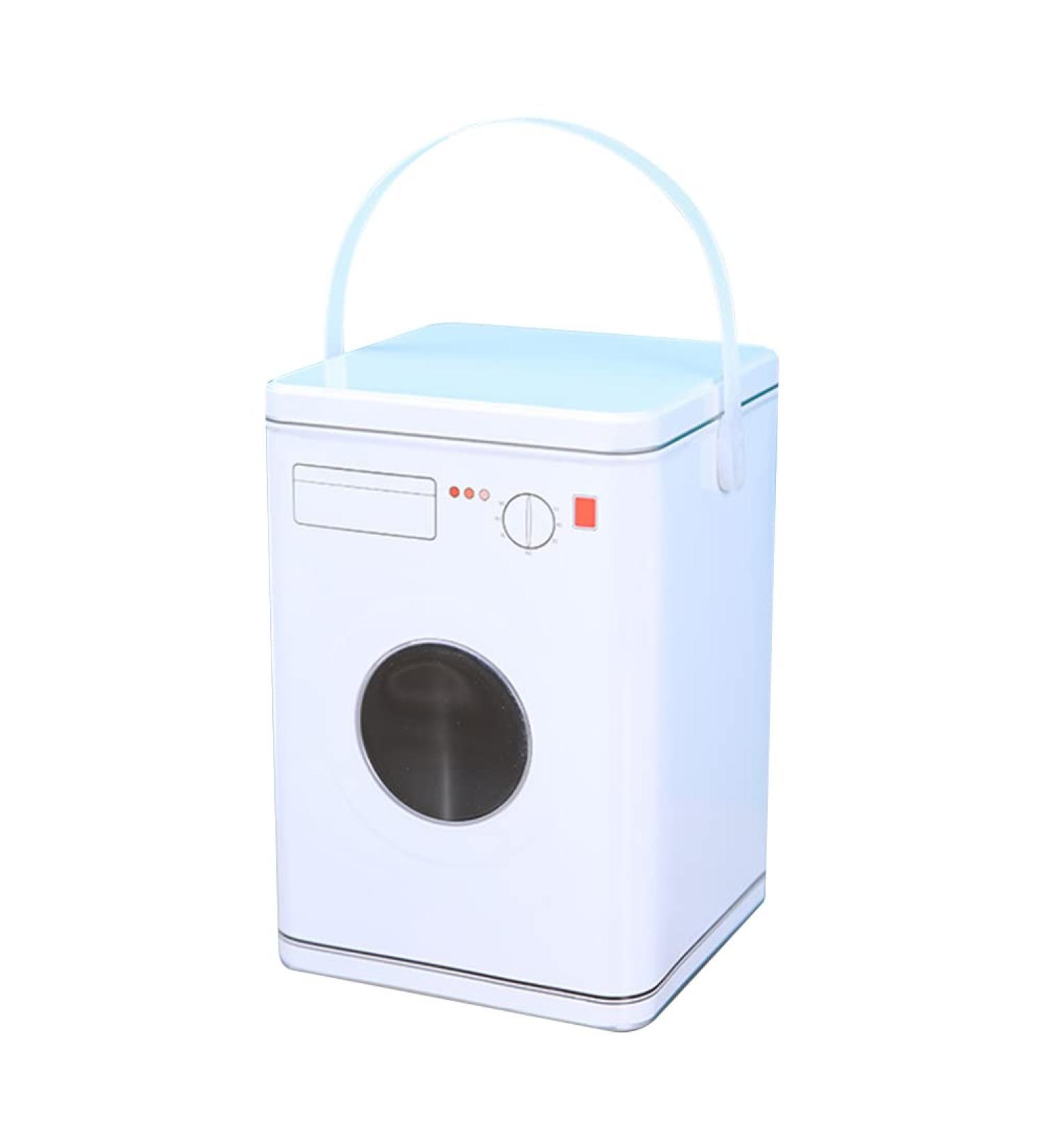ISAKEN Washing Powder Storage Metal Laundry Powder Storage Box Washing Powder Bucket Detergent Box Laundry Detergent Dispenser Laundry Powder Storage Box Container White - Buy Online on SooperMarket.com