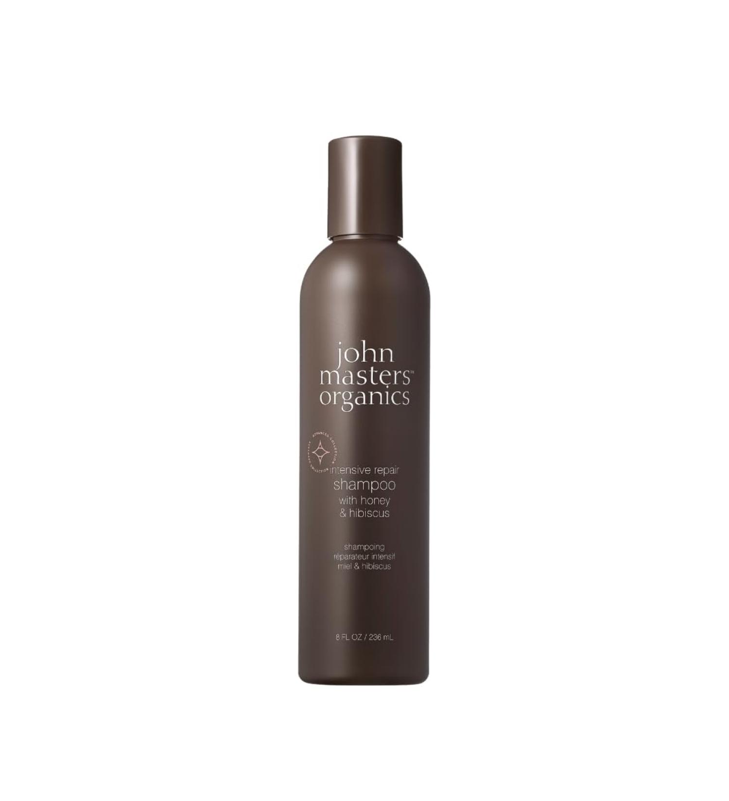John Masters Organics Intensive Repair Shampoo with Honey & Hibiscus - 8 fl oz | Organic Hair Care for All Hair Types - International Shipping Available - Buy Online on SooperMarket.com