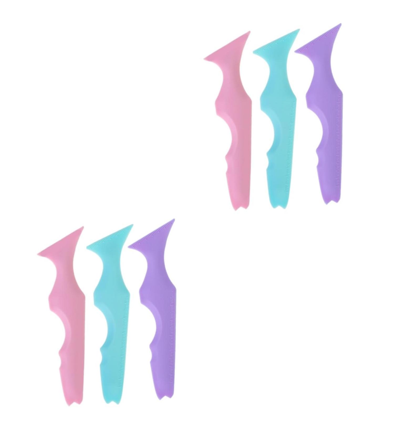 MAGICLULU 6 Pcs Silicone Beauty Ruler Mascara Drawing Silicone Eyeliner Tool Eyeliner Stencils Massage - Buy Online on SooperMarket.com