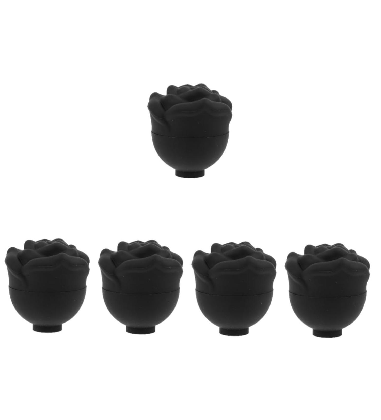 FRCOLOR 5pcs Rose Face Ice Tray - Silicone Ice Maker for Facial Beauty & Skin Massage | Food-Grade Ice Roller & Whisky Mold - Buy Online on SooperMarket.com