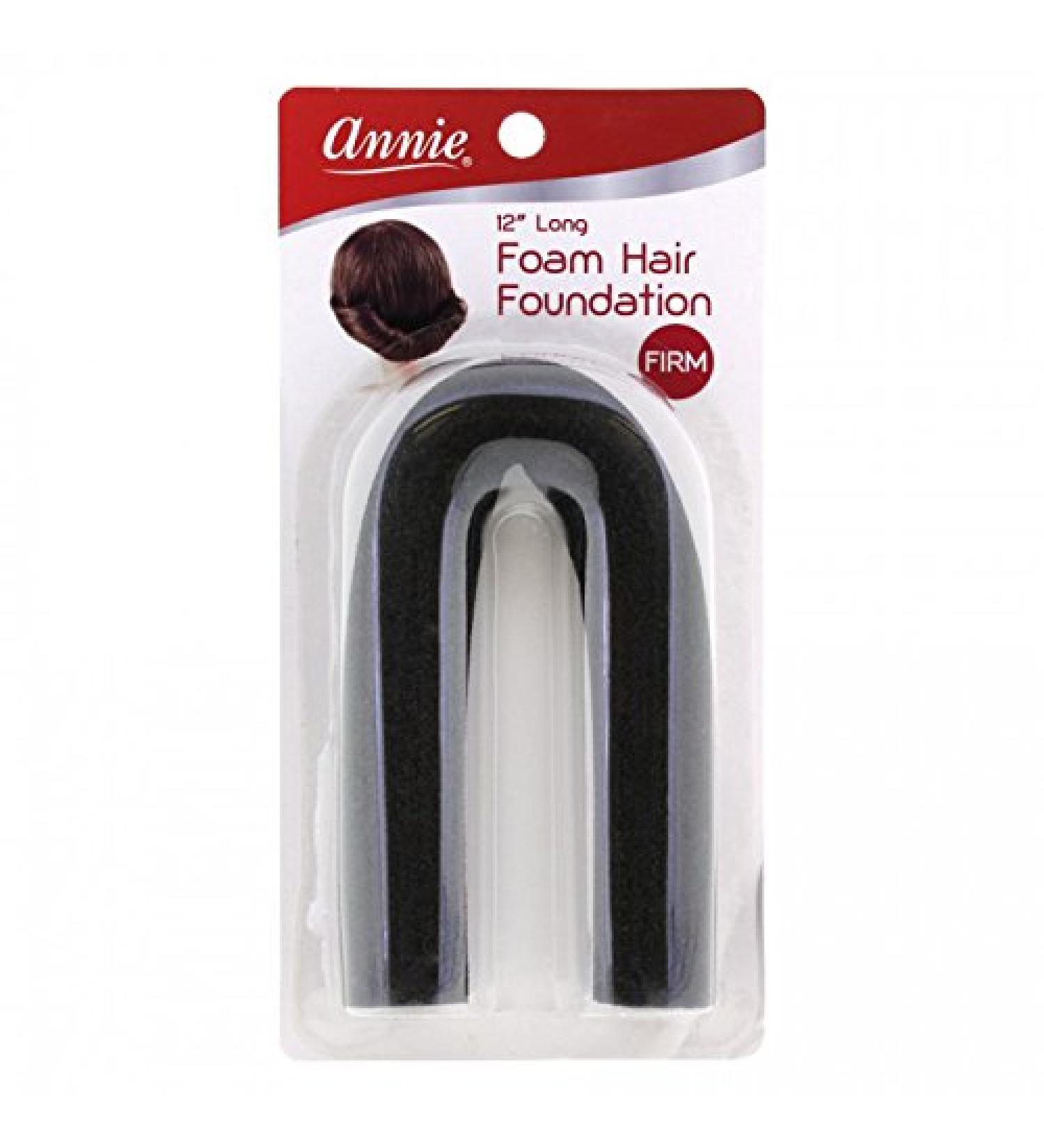 ANNIE 12" FOAM HAIR FOUNDATION WITH WIRE BLACK #3284 FIRM HOLDER - Buy Online on SooperMarket.com