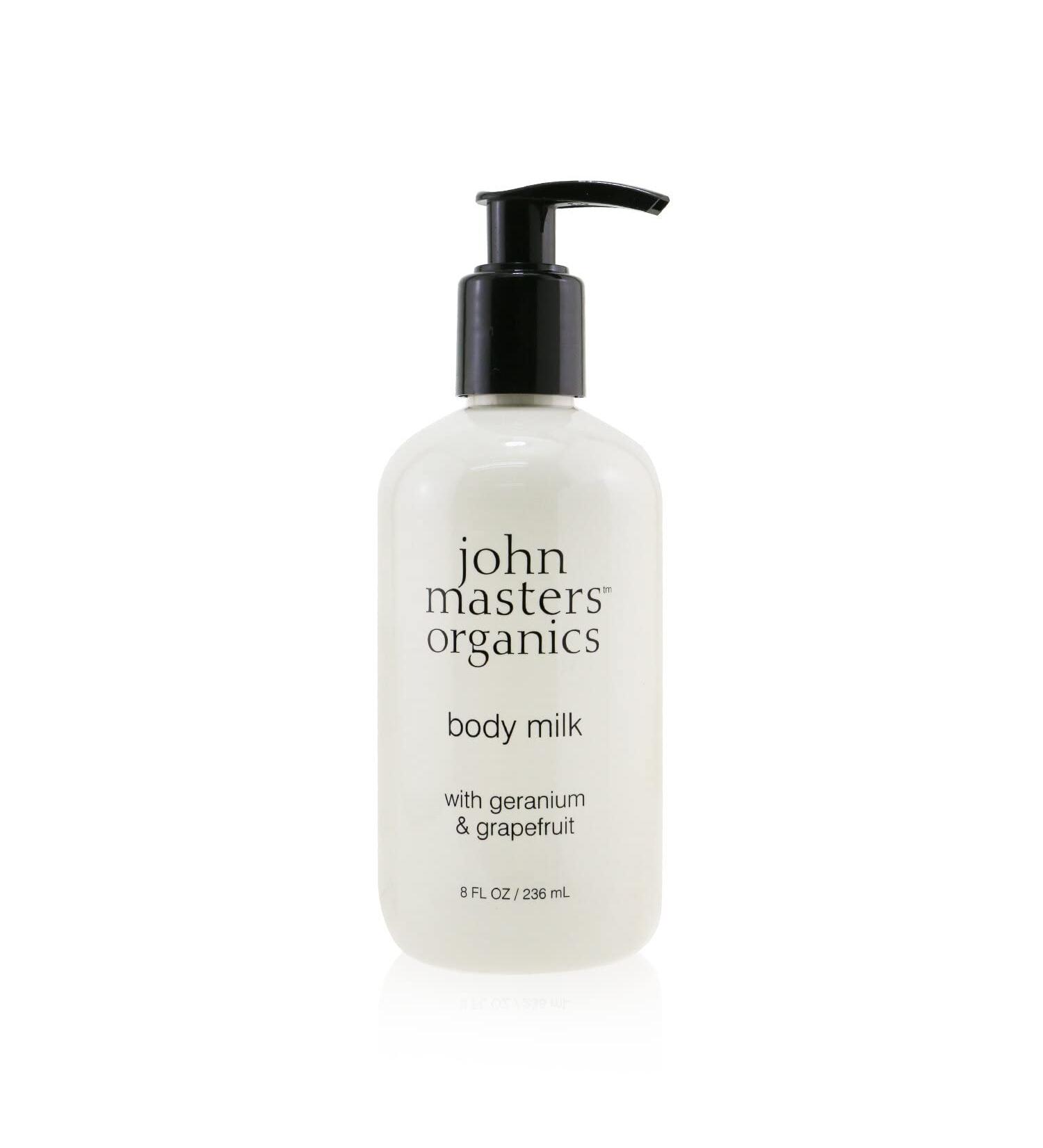 Buy John Masters Organics Geranium & Grapefruit Body Milk - 236 ml | International Shipping Available - Buy Online on SooperMarket.com