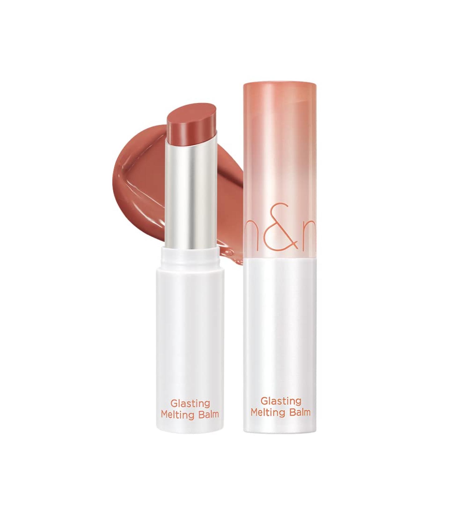 rom&nd Glasting Melting Balm 3.5g - 05 Nougat Sand: Glossy Lip Pump with Moisture, Translucent Finish, High Pigmentation, Vegan Friendly - Buy Online on SooperMarket.com