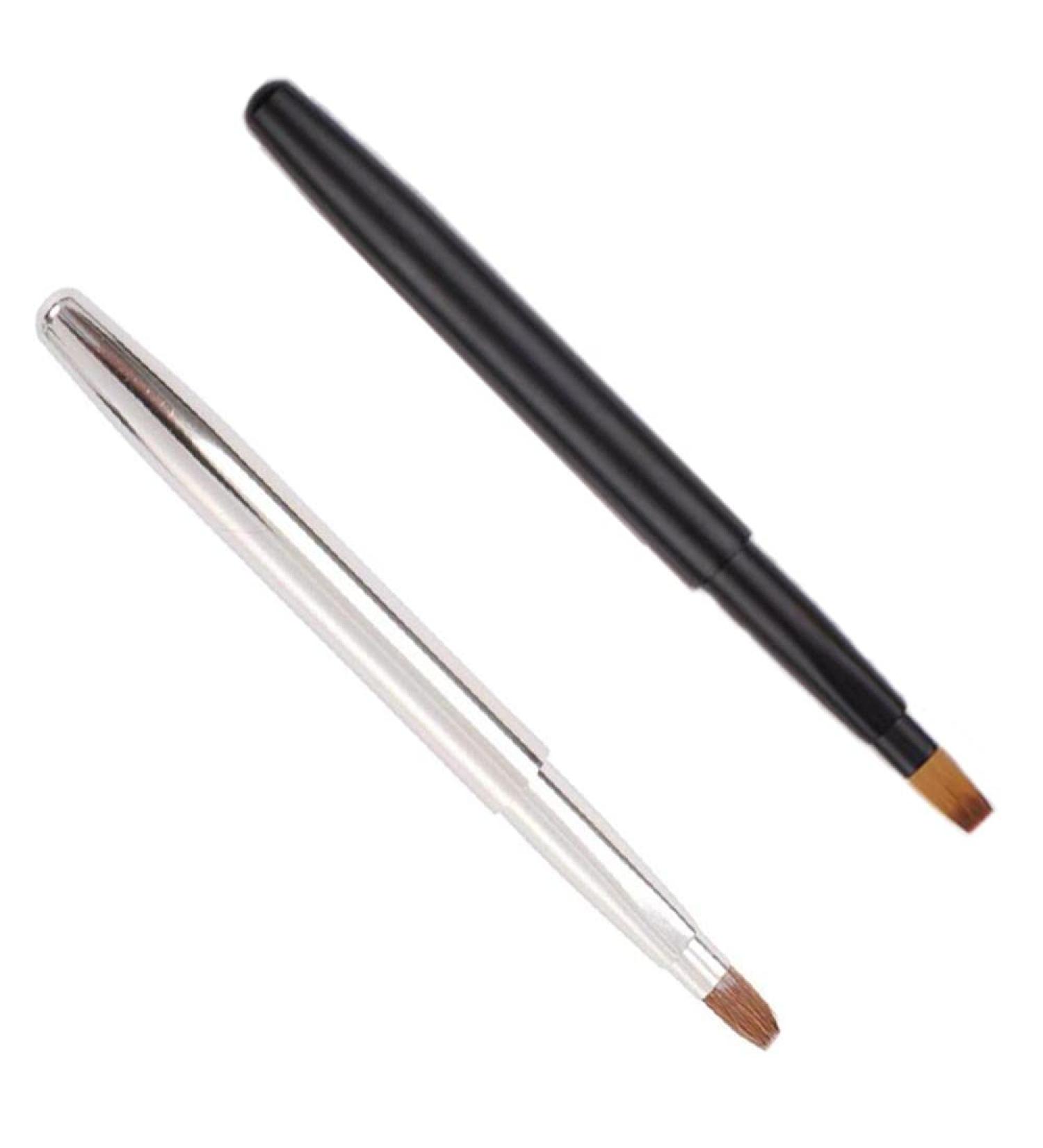 Jiangbihan Retractable Lip Brushes - 2 Pcs for Women | Travel & Daily Use - Buy Online on SooperMarket.com