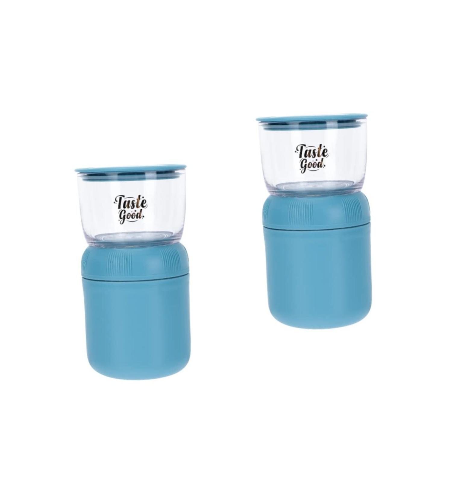 Alipis 2 Pcs Double Wall Cup Glass Coffee Mugs Double Layer Cup Soup Cup Picnic Food Jar Microwavable Coffee Mug Insulated Cup Stainless Steel Cup Red Milk Cup Student Portable - Buy Online on SooperMarket.com