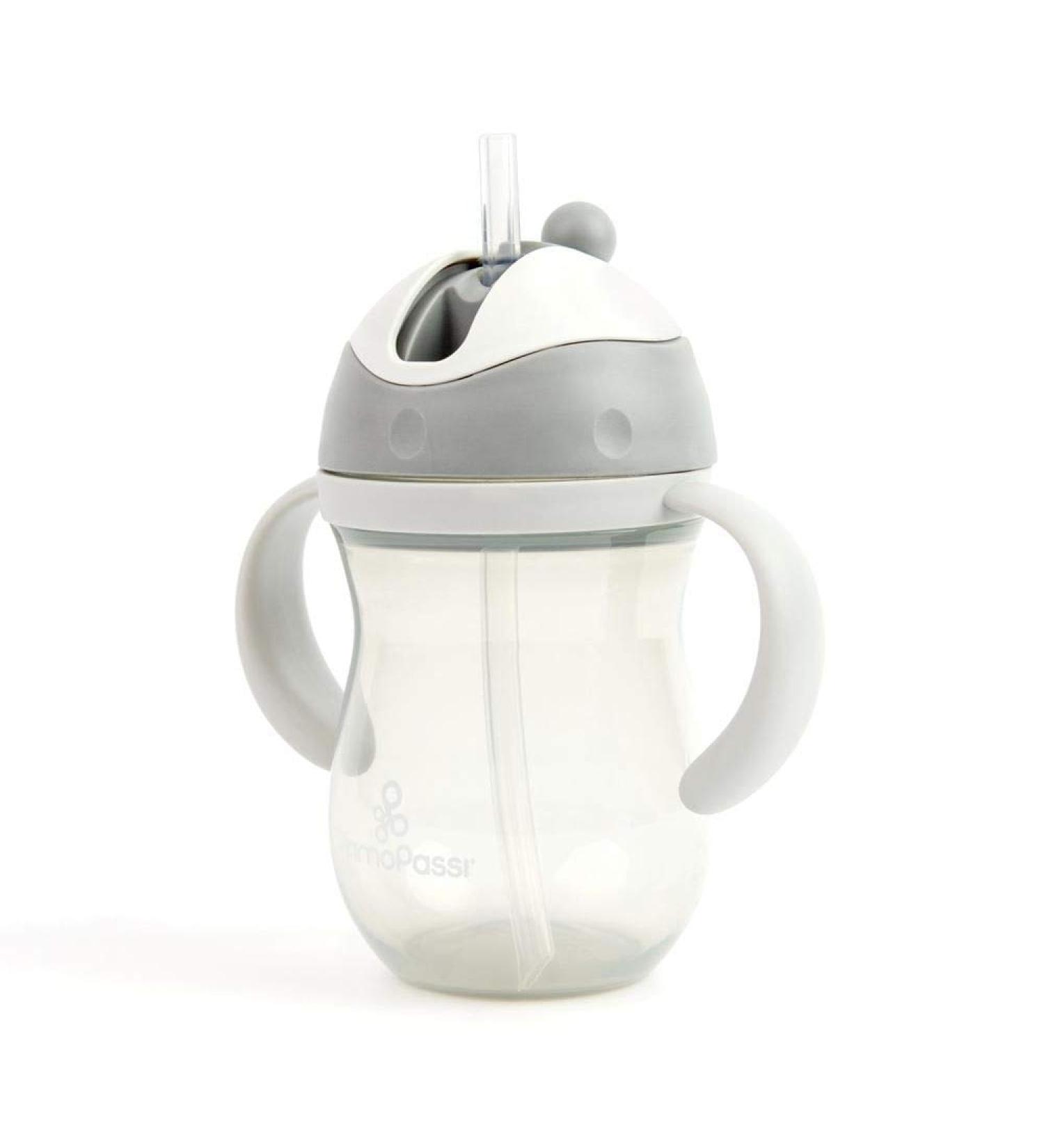 Primo Passi Baby Straw Cup 9oz | Spill Proof Sippy Cup for Toddlers (Grey) - Shop Now! - Buy Online on SooperMarket.com