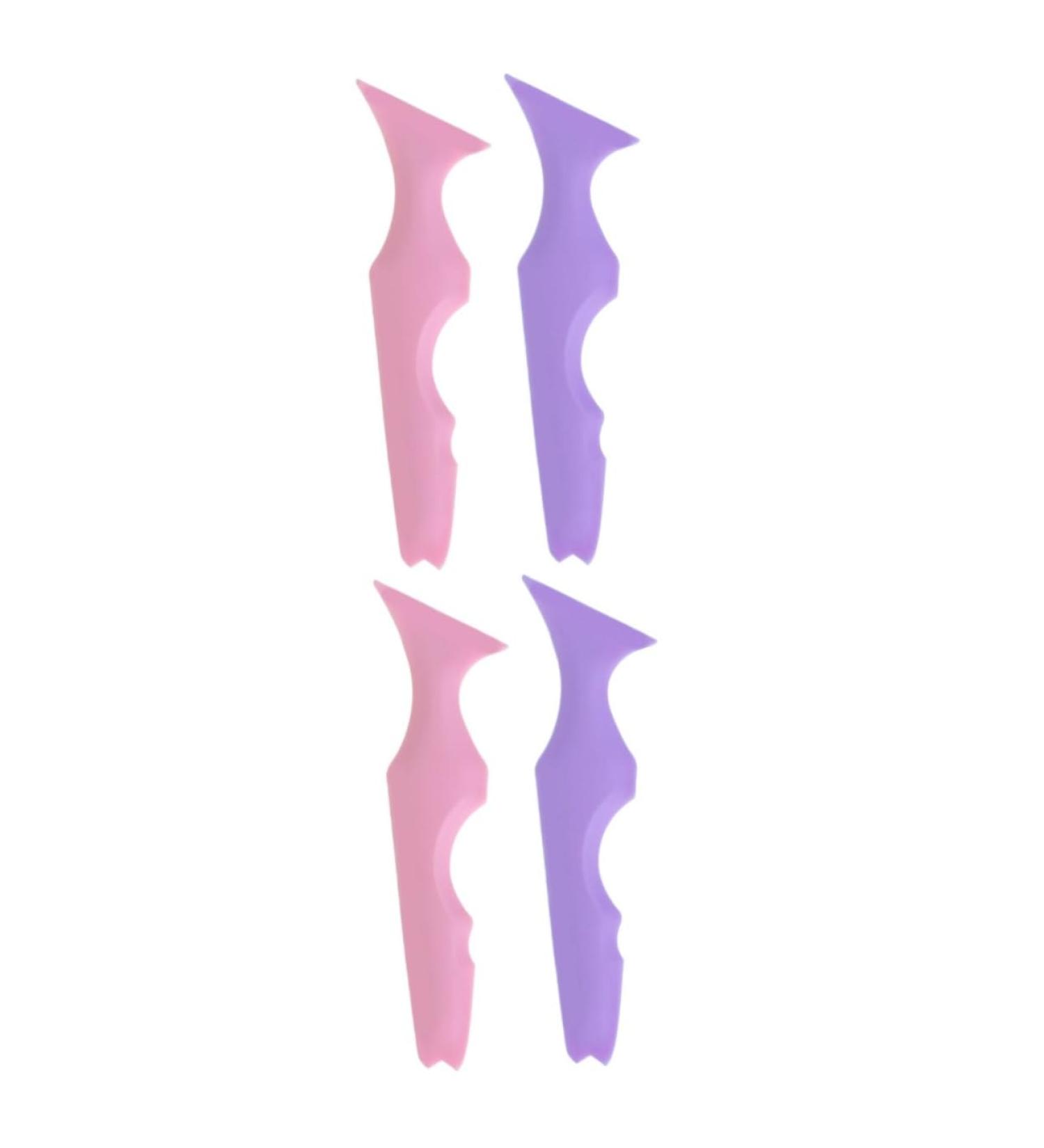 4 Pcs Silicone Beauty Ruler & Eyeliner Aid - Perfect Mascara & Eyebrow Applicator for Flawless Makeup | International Shipping - Buy Online on SooperMarket.com