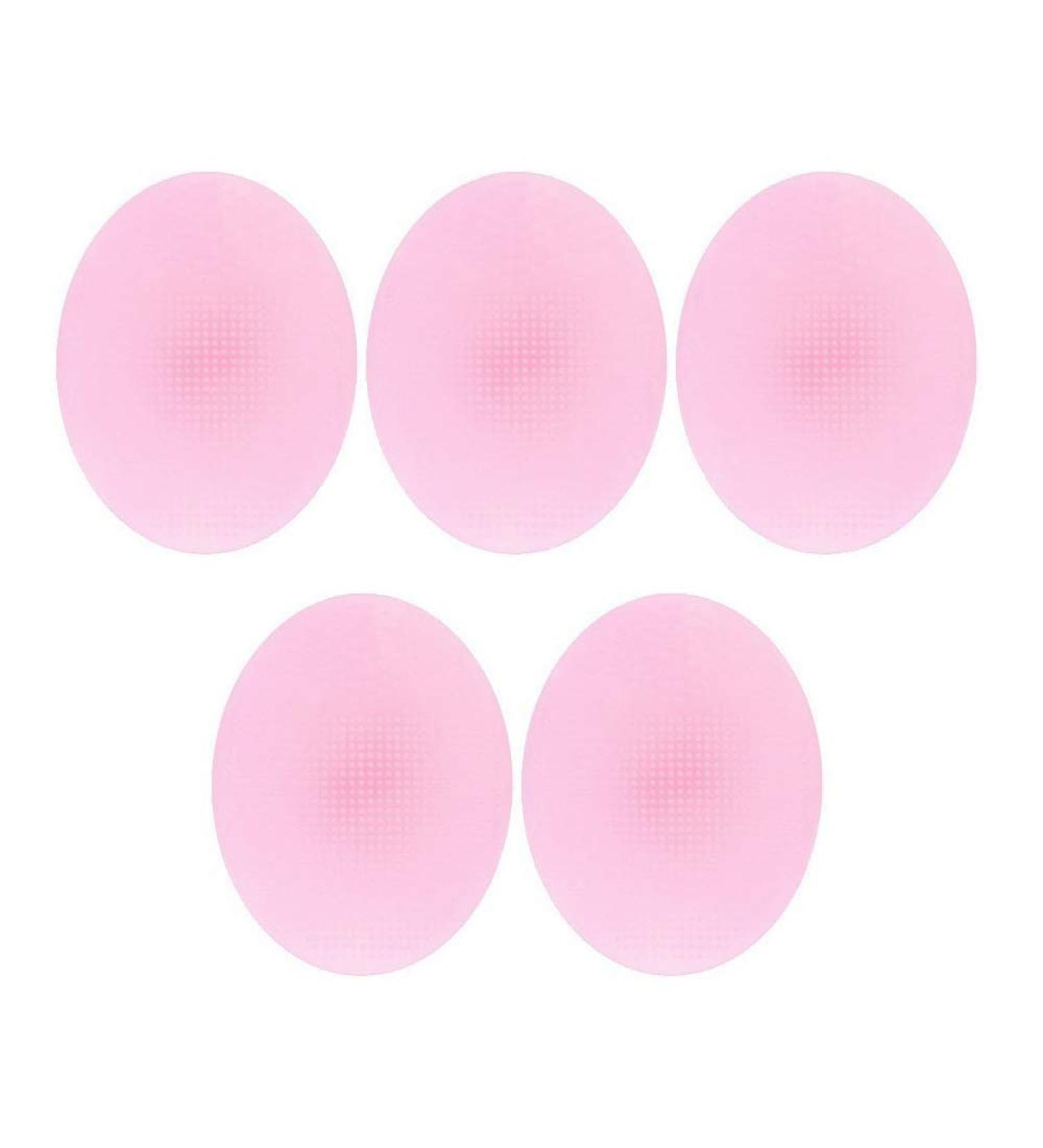 Buy Pofet 5-Piece Soft Silicone Face Cleaning Brush Set - Facial Skin Scrubber & Exfoliator Massager in Pink - International Shipping Available - Buy Online on SooperMarket.com