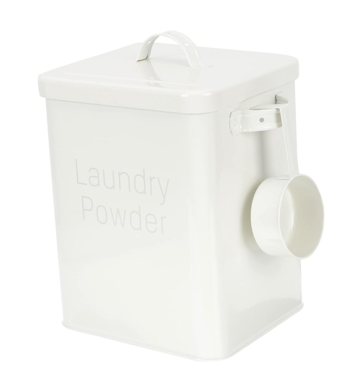 FOYTOKI Box Dispenser Lidded Storage Bin Laundry Dispenser Refillable Containers Iron White 1 count (Pack of 1) White - Buy Online on SooperMarket.com