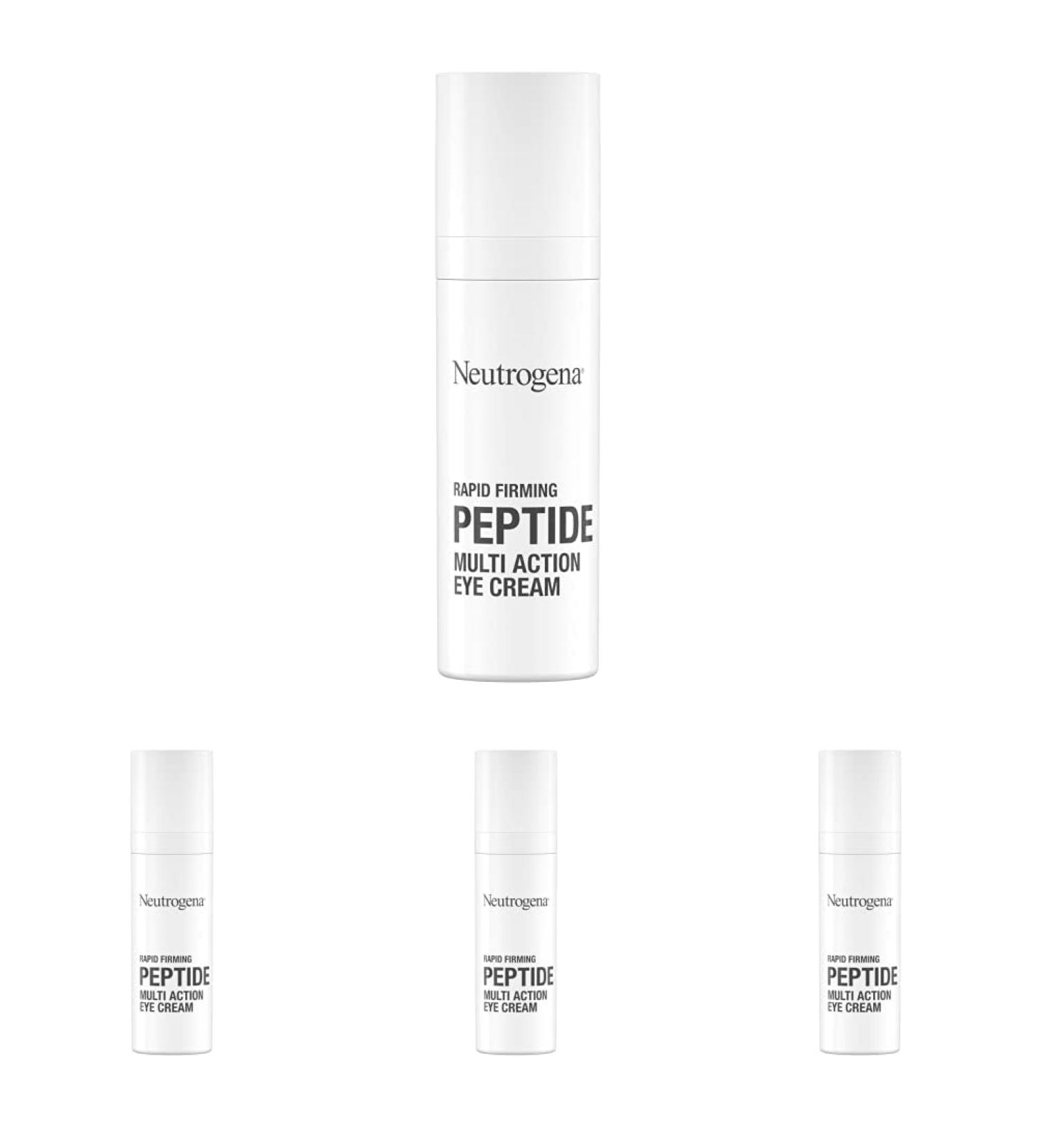 Neutrogena Rapid Firming Peptide Eye Cream - Pack of 4 | Hydrating, Fragrance-Free, & Brightening Formula to Reduce Fine Lines & Puffiness - Buy Online on SooperMarket.com
