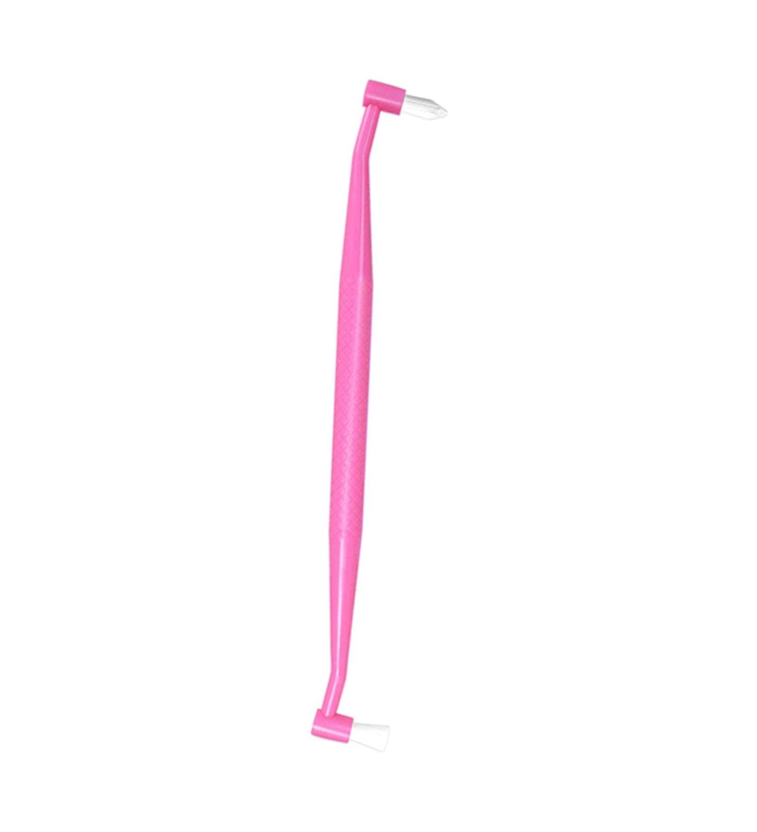 AWHAO Dual-Ended Pet Dental Brush for Cats and Dogs - Easy Clean Design Pink - Buy Online on SooperMarket.com