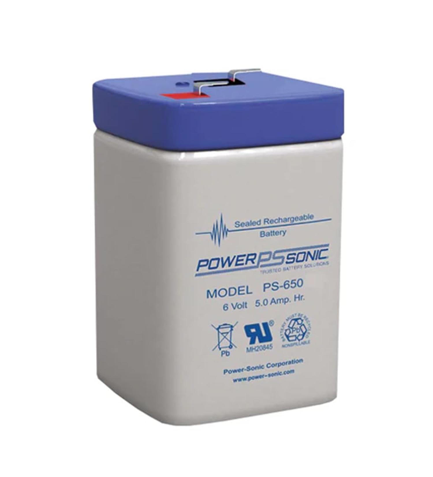 Power Sonic PS-650LF 6V5.0AH F1 Term.