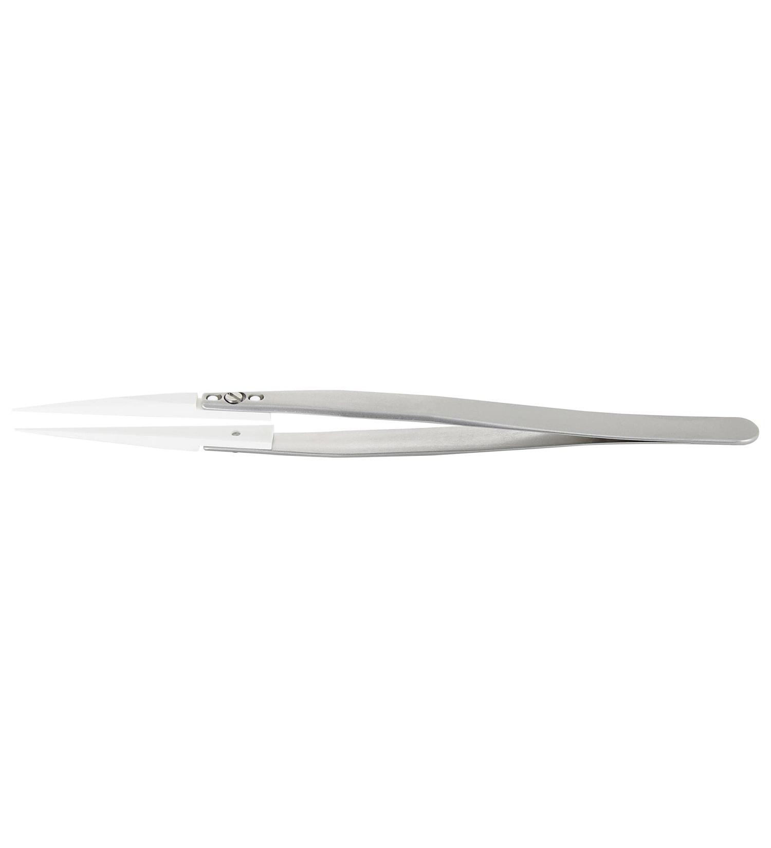 Tweezers straight/flat 50 mm tweezers and replacement tips 1 piece | 73MZ.SA