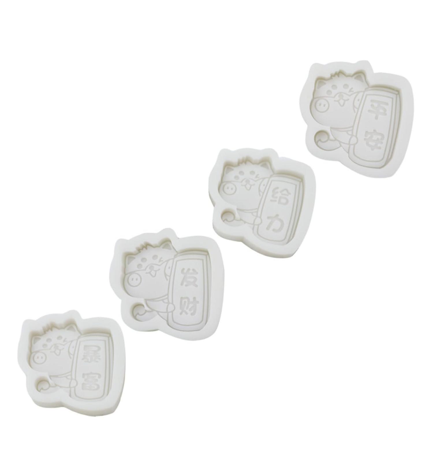 NUOBESTY 4 Pcs Shiba Inu Drawing Stencil Silicone Molds De Para Gelatinas Handmade Craft Mold Crystal Plaster - Buy Online on SooperMarket.com