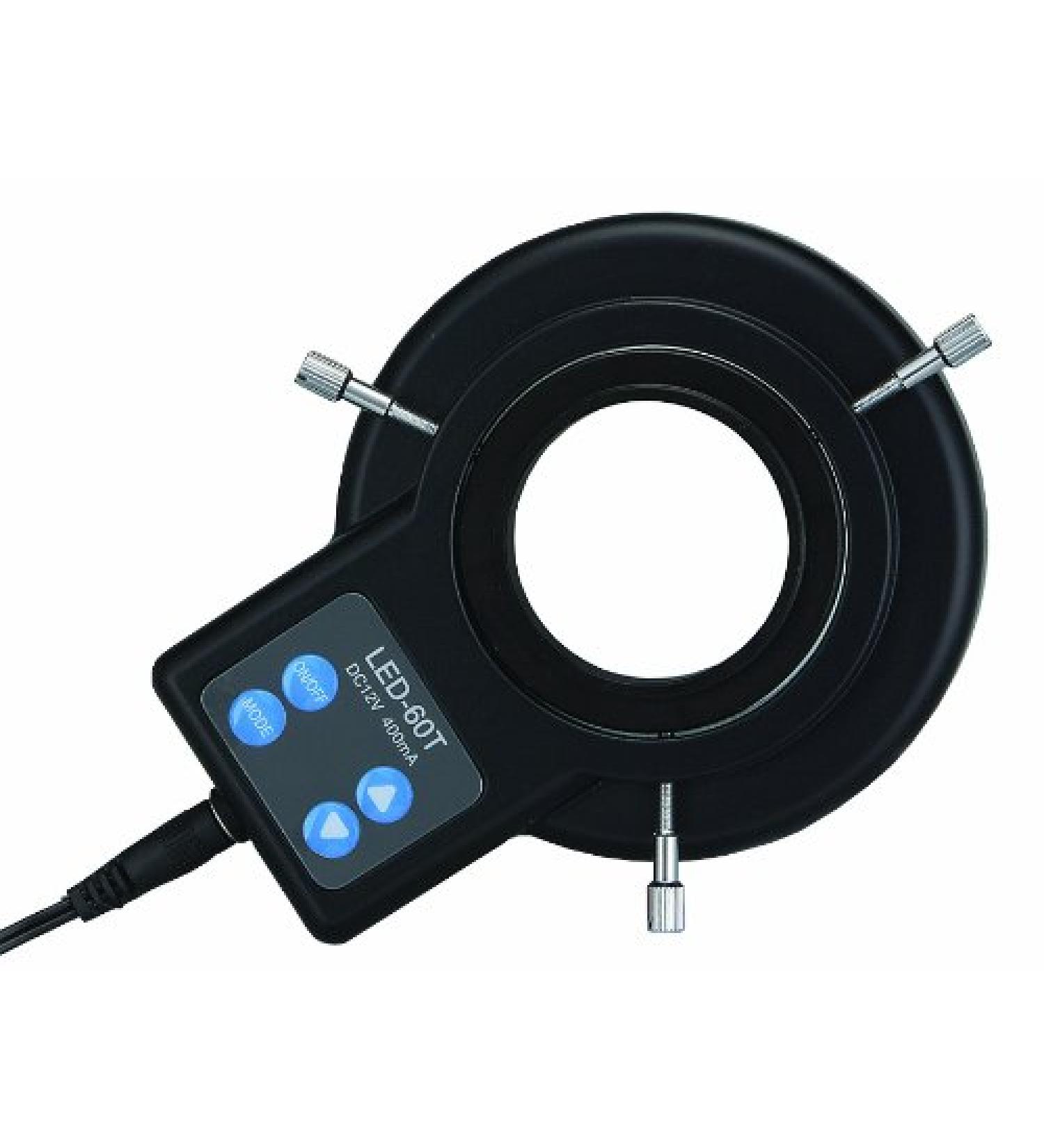Aven 26200B-211 White 60 LED, LED Ring Light With Brightness and Sector Control, 6W, DC12V