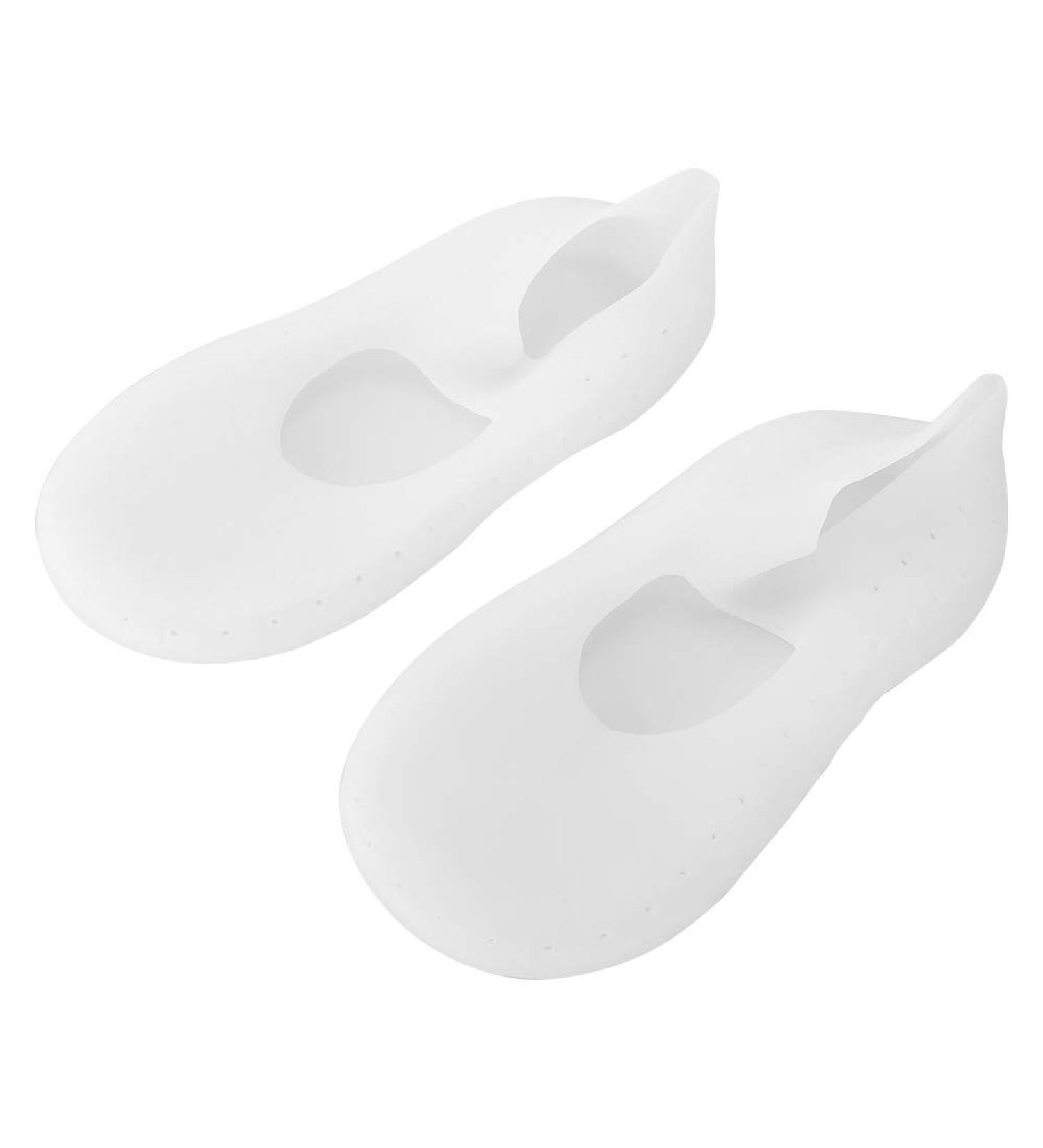1 Pair Silicone Gel Moisturizing Socks Relieve Plantar Fasciitis Pain Heel Silicone Socks Foot Anti-Cracking Protector Foot Care Tool Prevention Socks (L-White) - Buy Online on SooperMarket.com