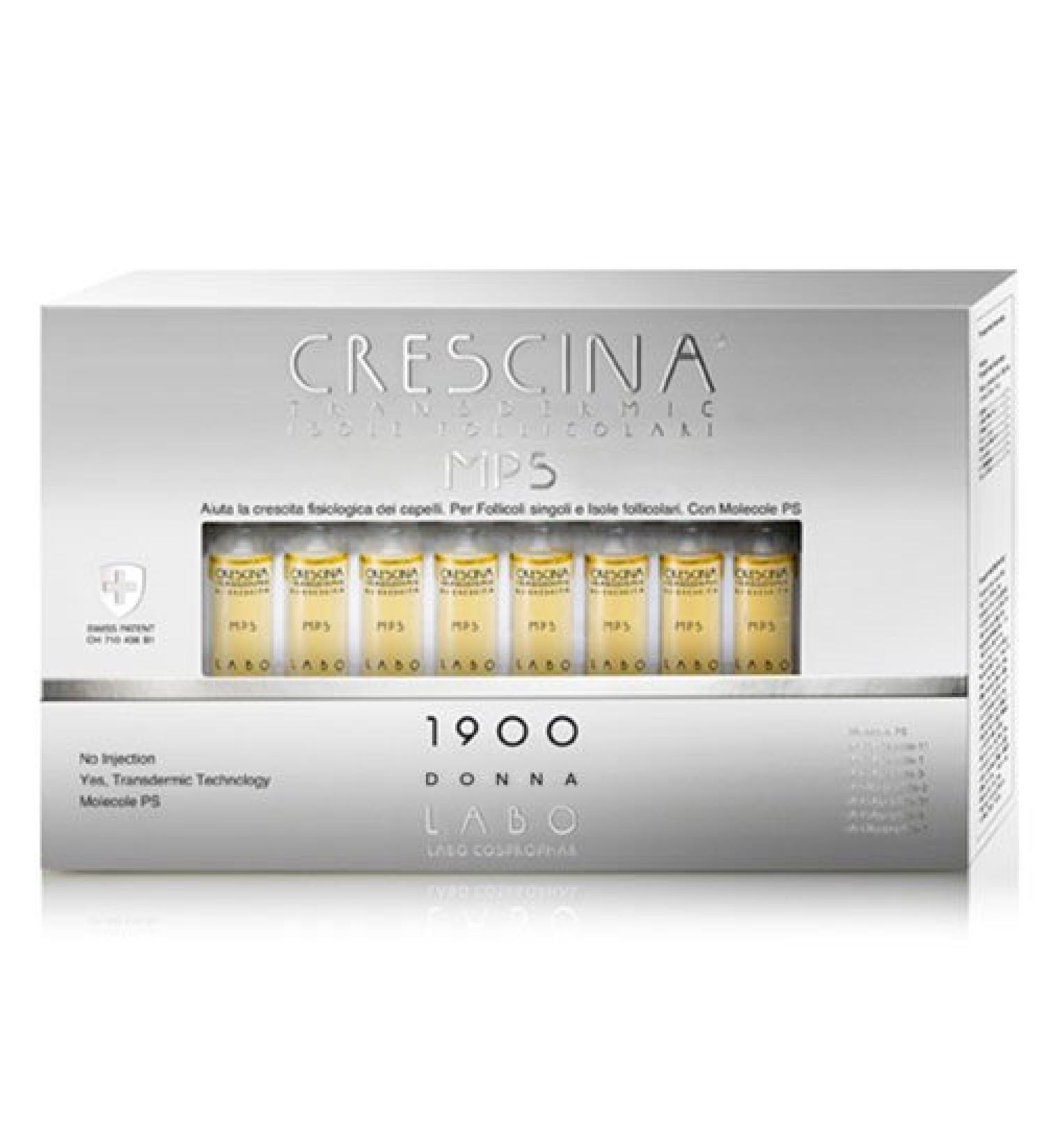 Labo Crescina Transfermic MPS Isolale Follicolare RI-CRESCITA 1900 Anti-hair loss for women 40 ampoules