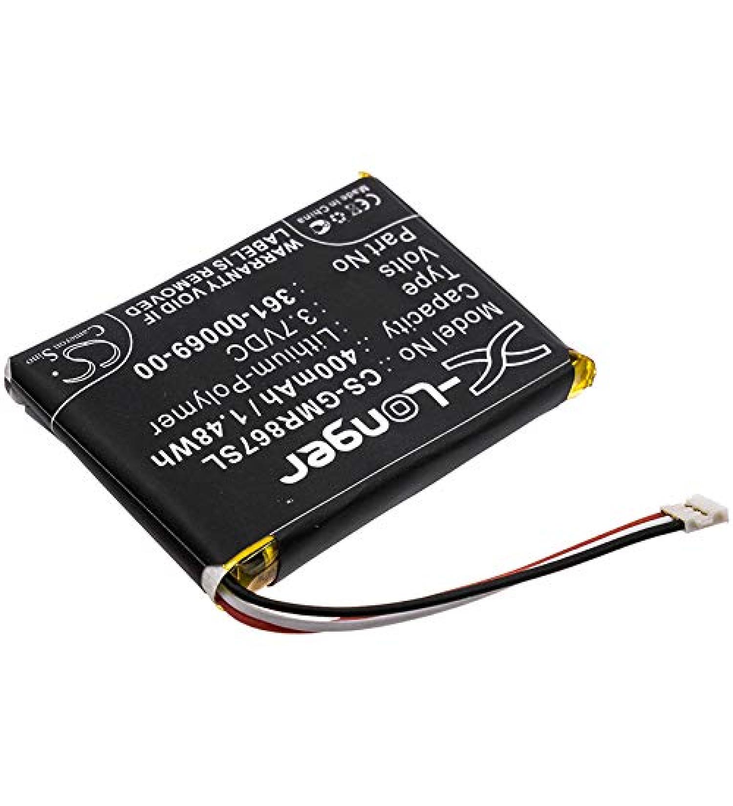 Replacement Battery for Garmin Barklimiter & Delta Collars | 400mAh 3.7V | Compatible GAB102 GAD109 Varia RDU - Buy Online on SooperMarket.com