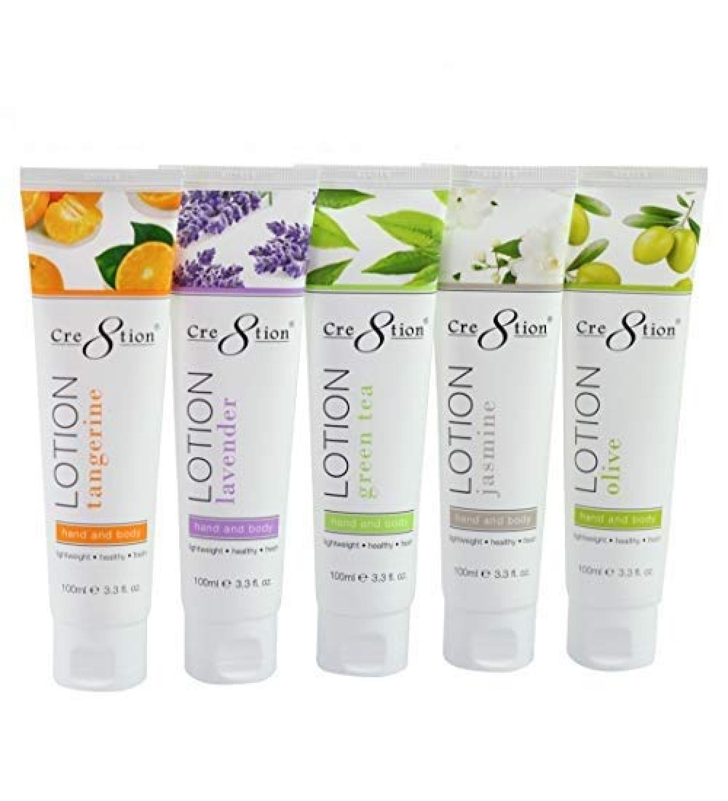 Cre8tion Spa Hand & Body Lotion Nourishing Skin Lotion Moisturizer From Dryness and Flaking 100 ml/fl. 3.3 oz (Complete Set)
